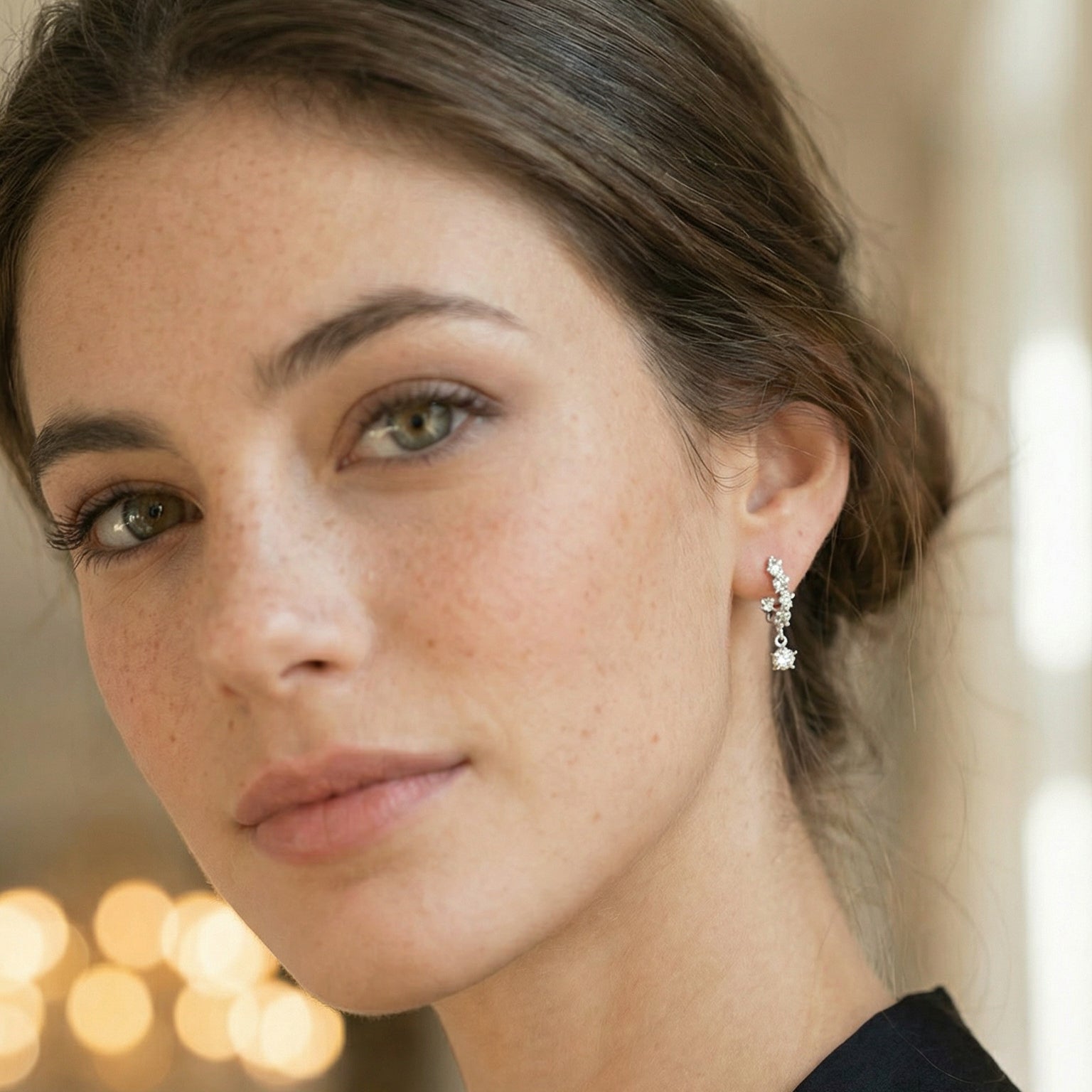 Adamantine Hoops Earrings