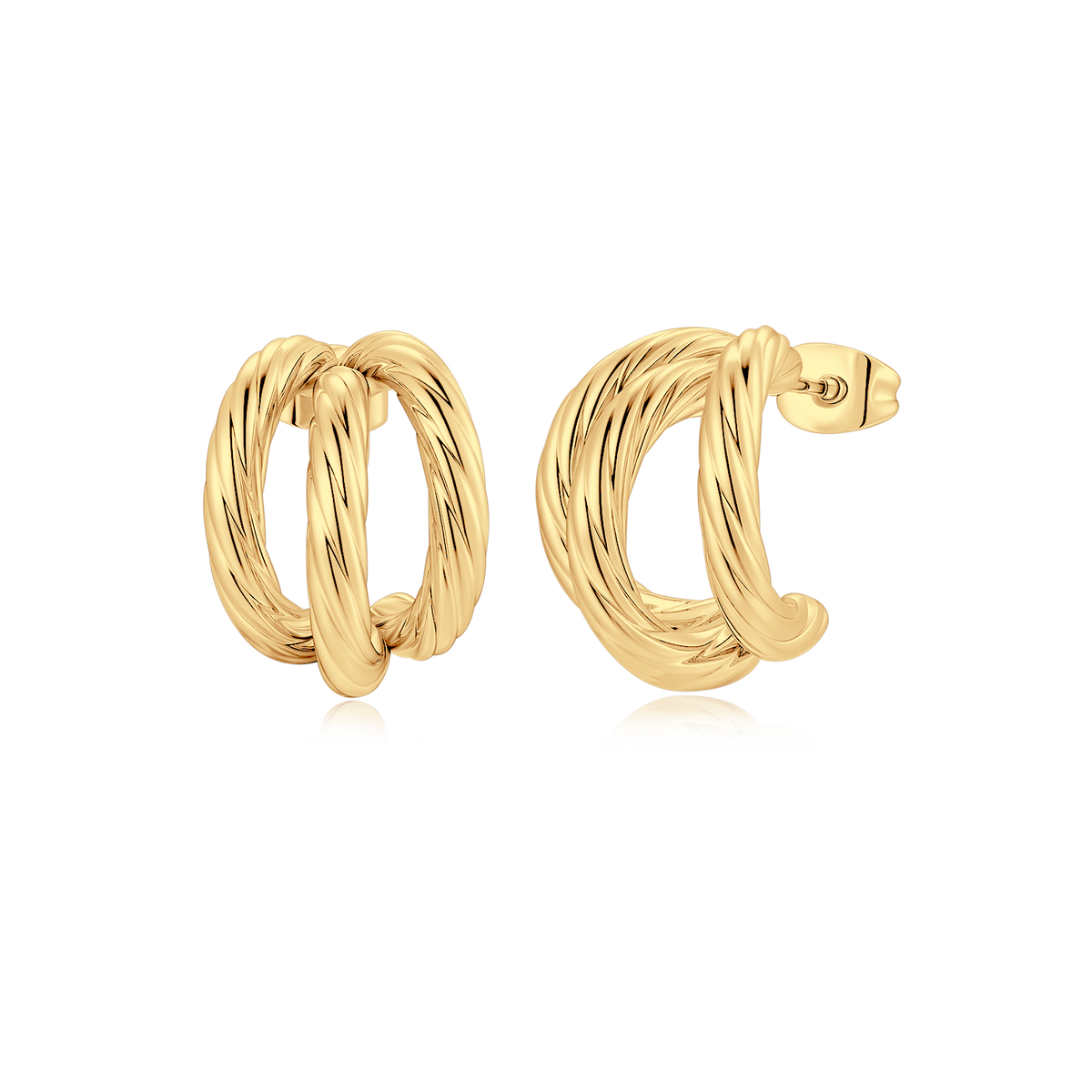 Half Ring Trije Earrings - SophiaJewels