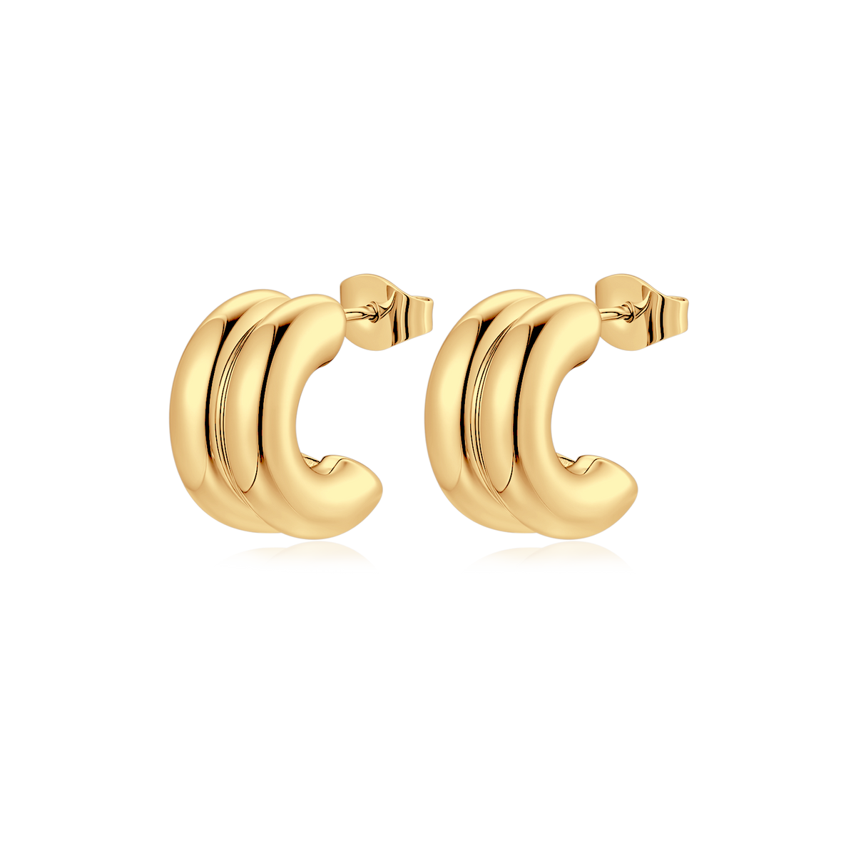 Half Ring Arashi Earrings - SophiaJewels