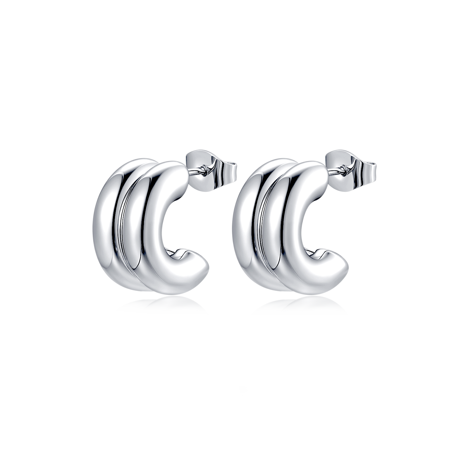 Half Ring Arashi Earrings - SophiaJewels