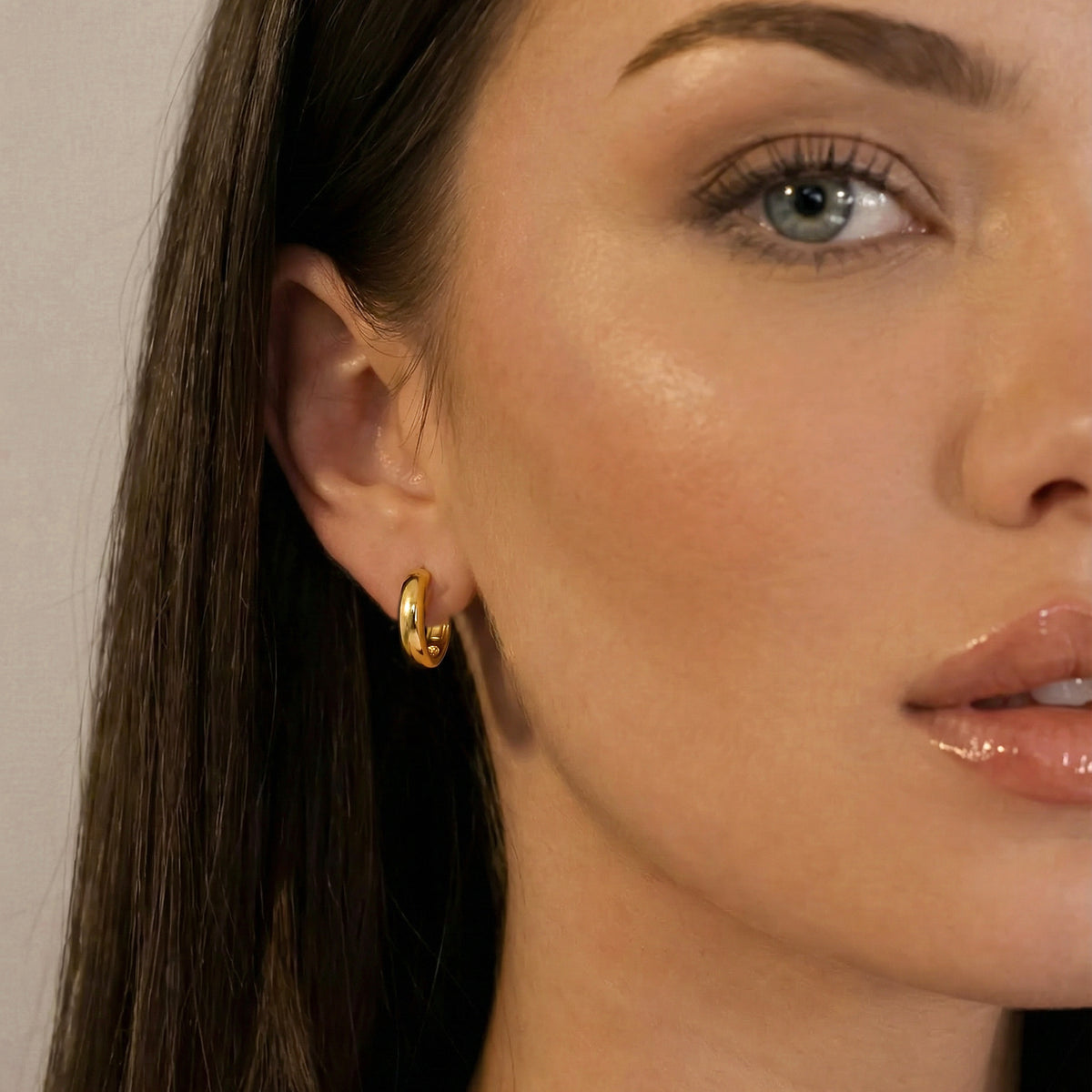Closed Hoop Earrings