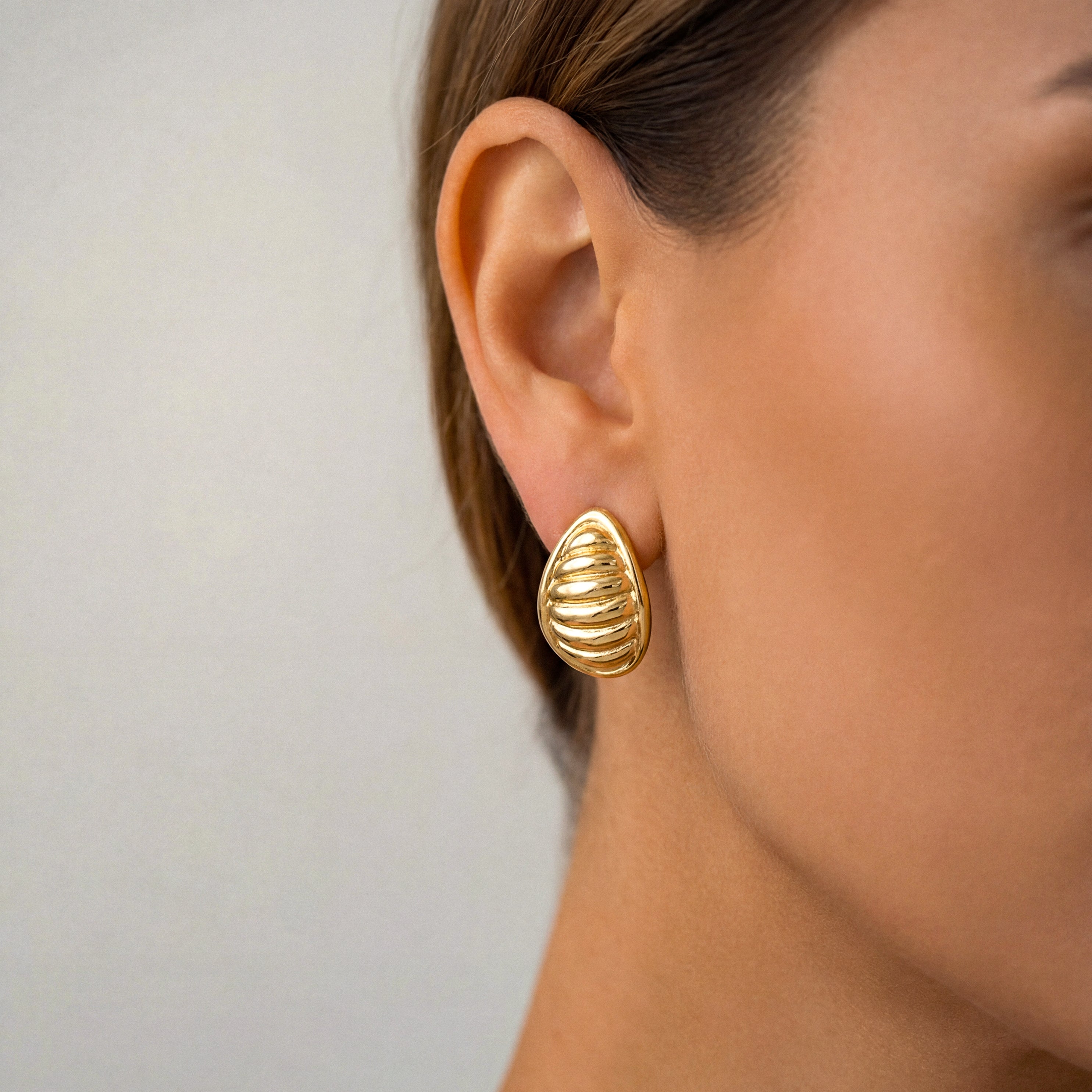 Oval Drop Earrings