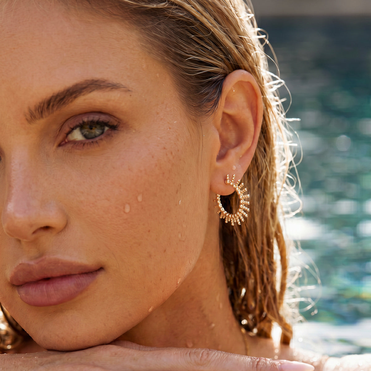 Sunrise Hoop Earrings