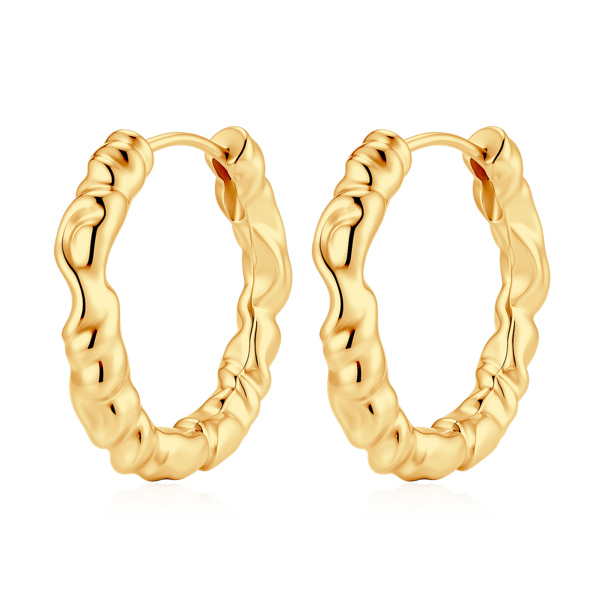 Contorted Hoop Earrings
