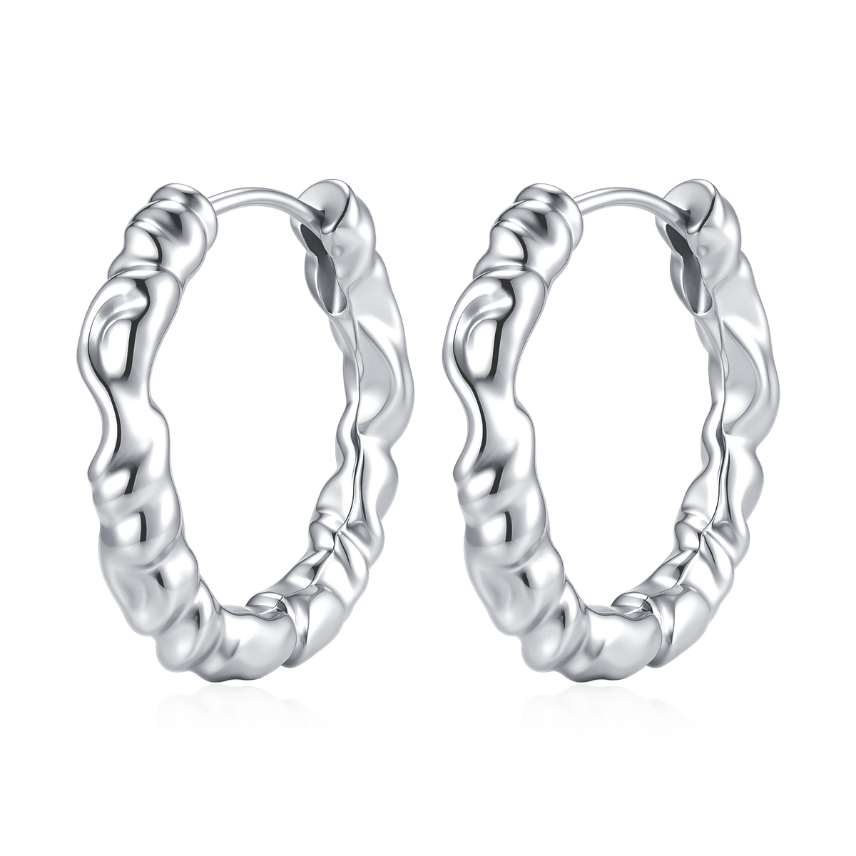 Contorted Hoop Earrings