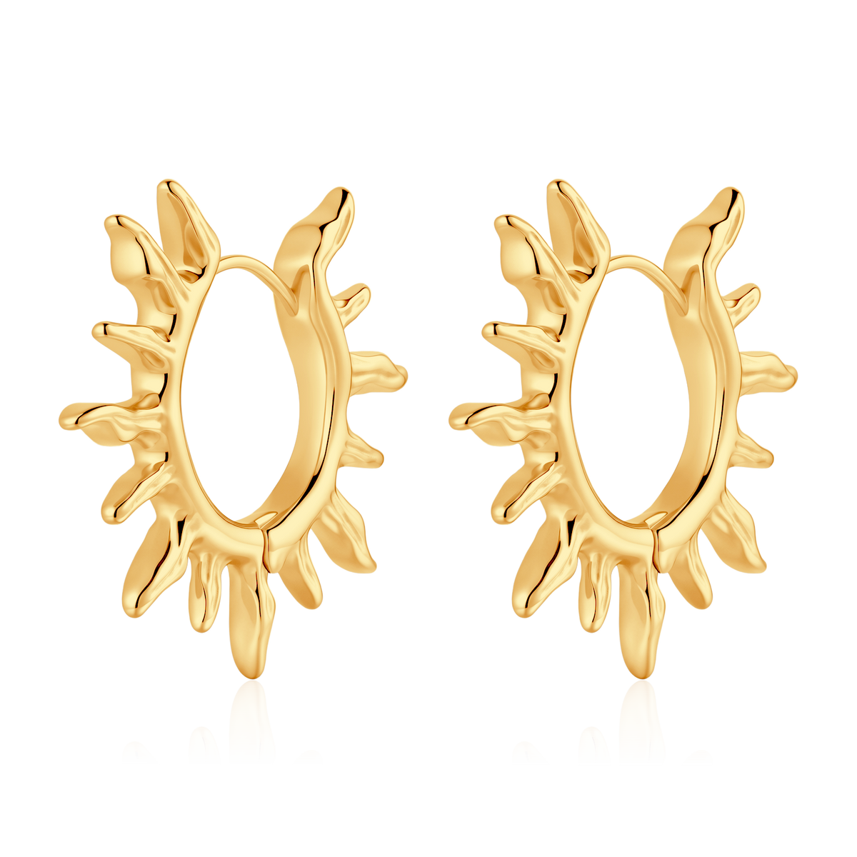 Sunbeams Hoop Earrings
