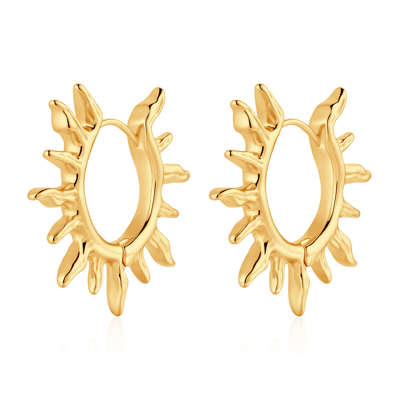 Sunbeams Hoop Earrings