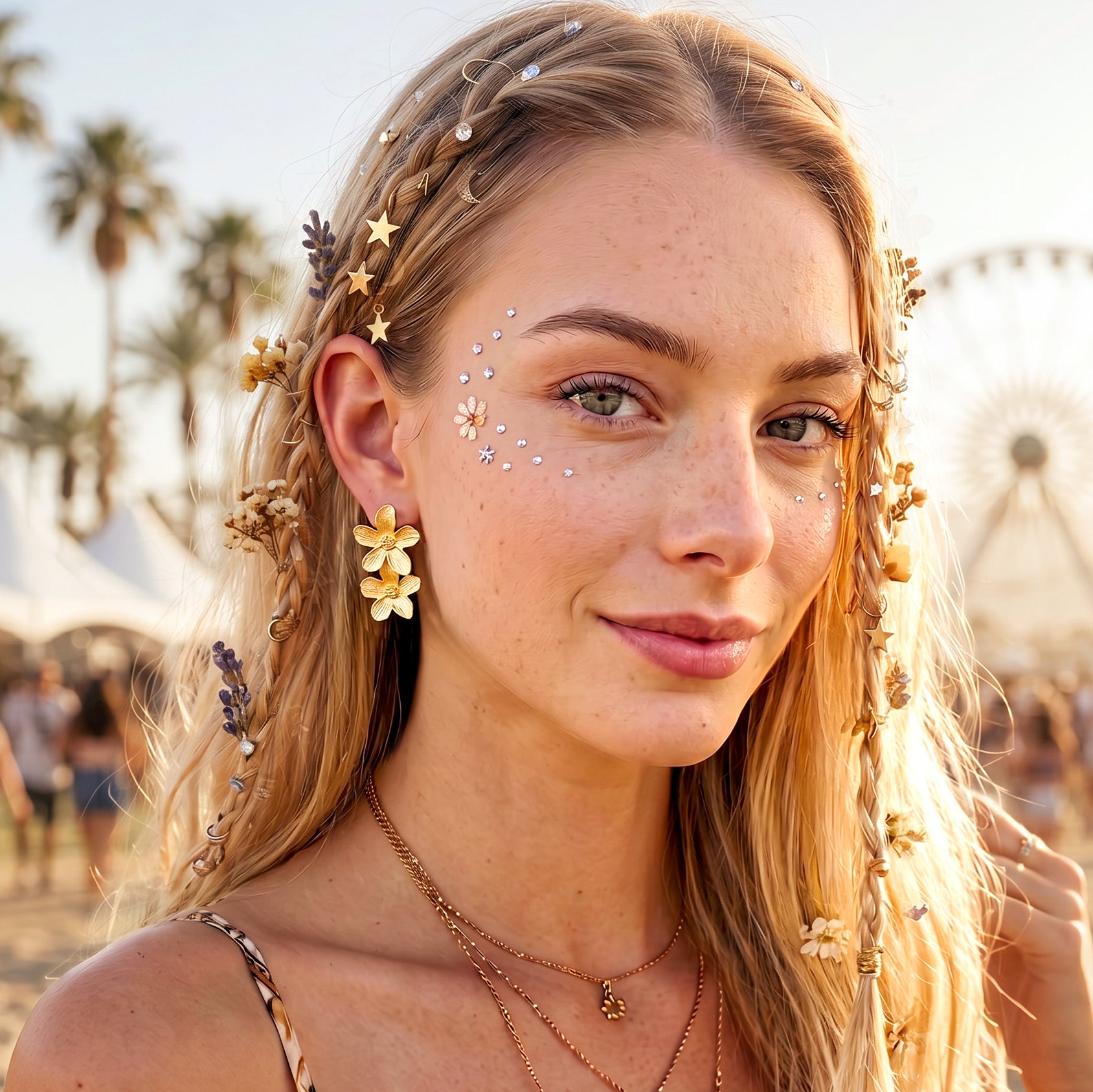 Five Petals Earrings