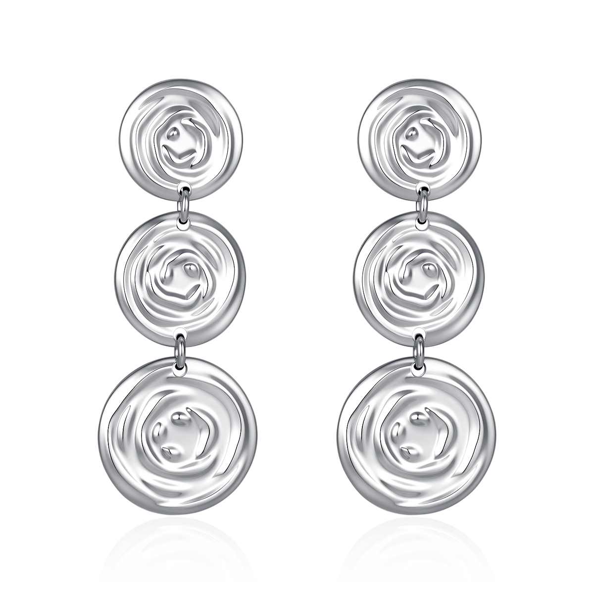 Spiral Disc Earrings