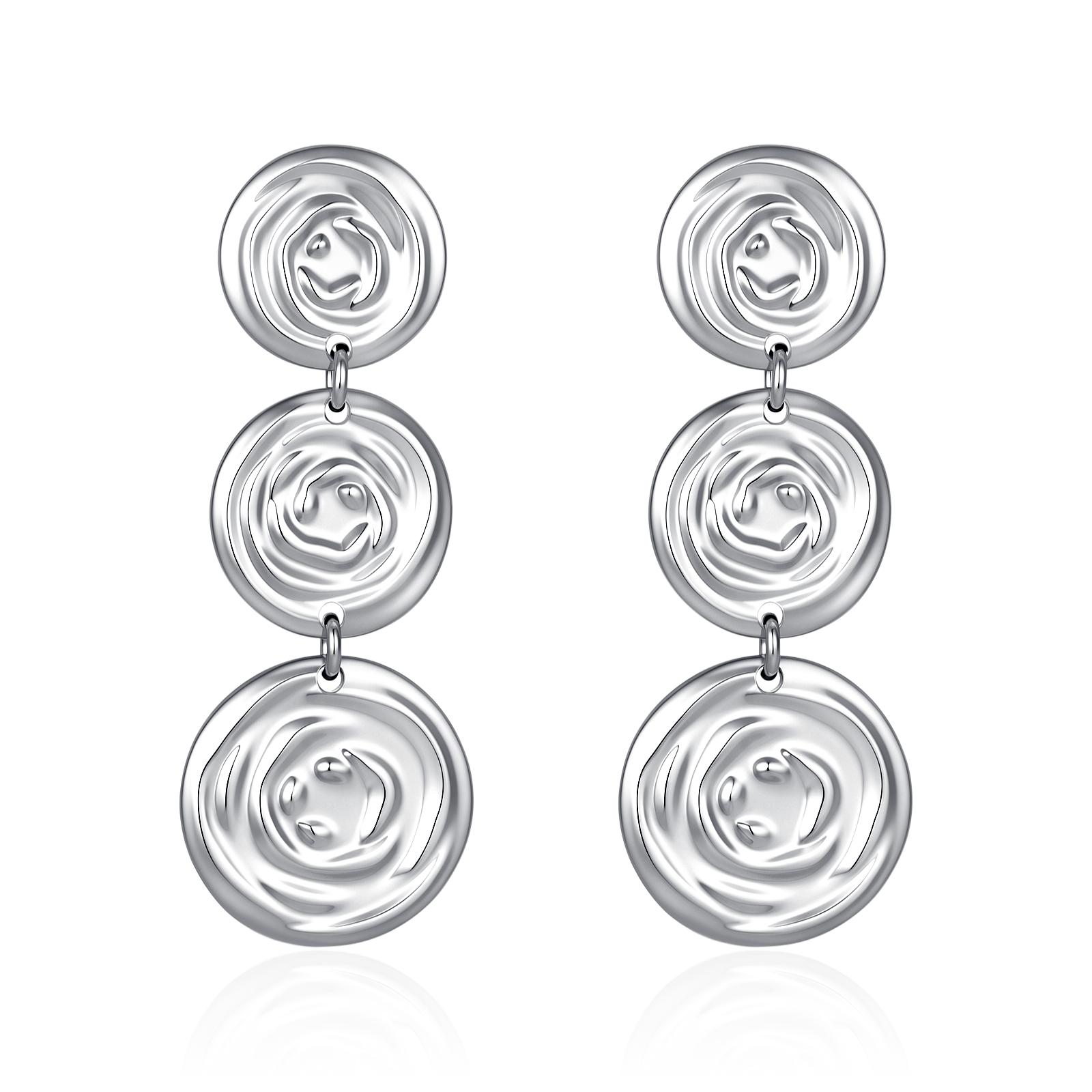 Spiral Disc Earrings