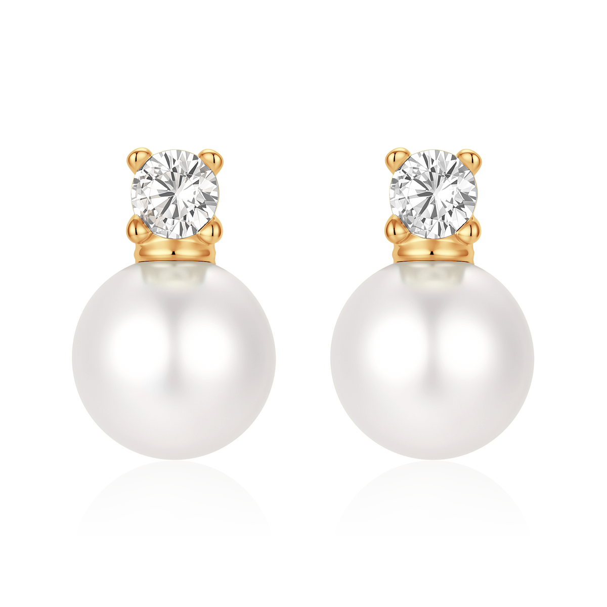 Zirconia Pearls Earrings