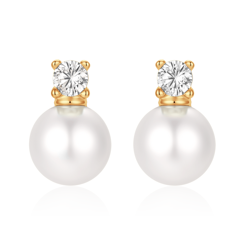 Zirconia Pearls Earrings
