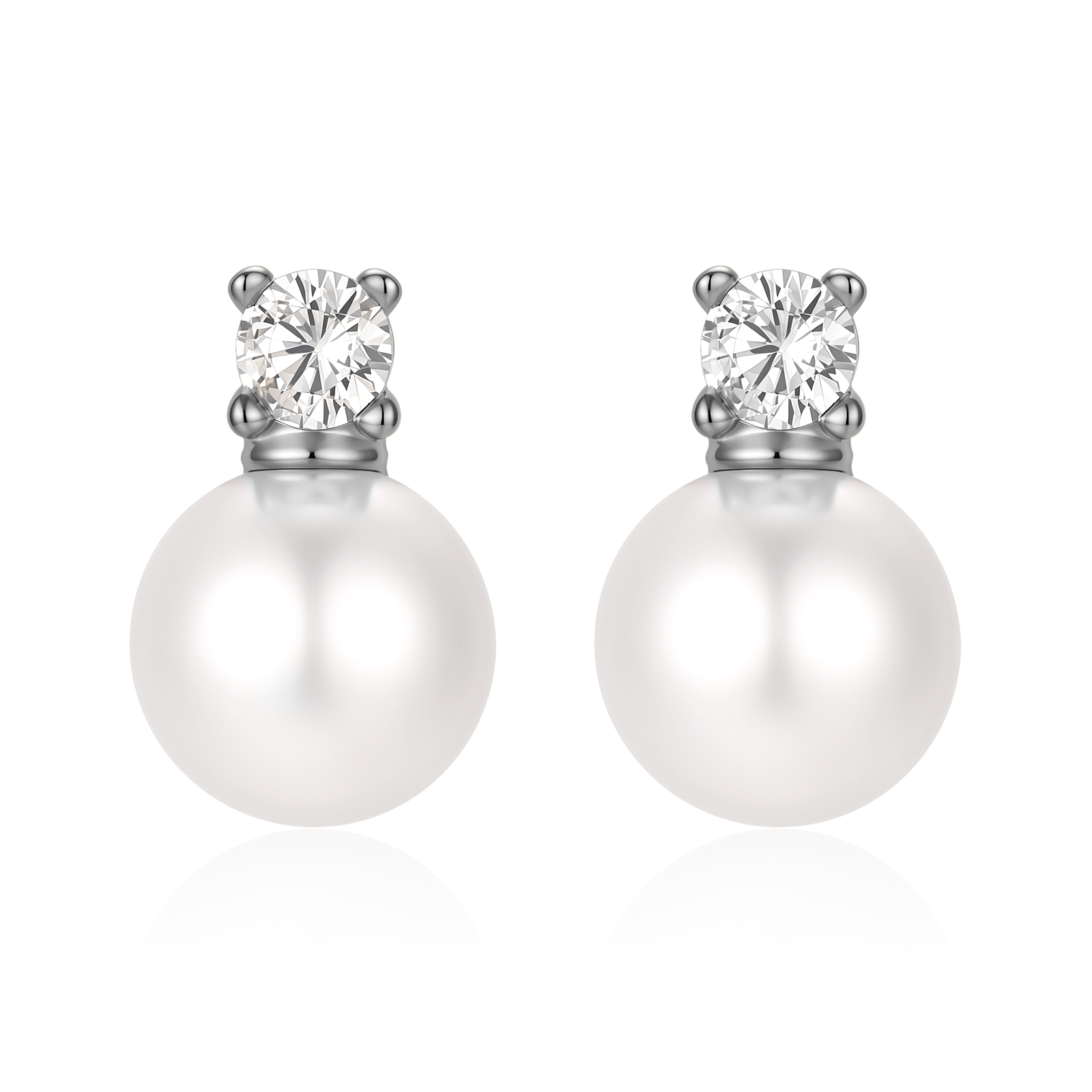 Zirconia Pearls Earrings