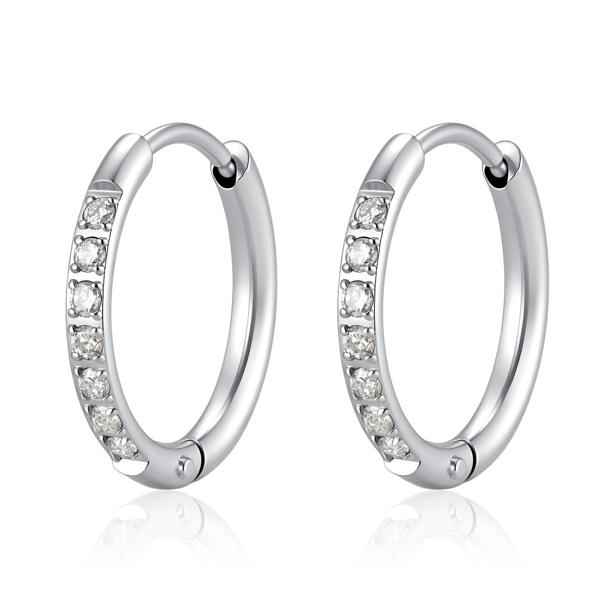 Shimmering Hoop Earrings