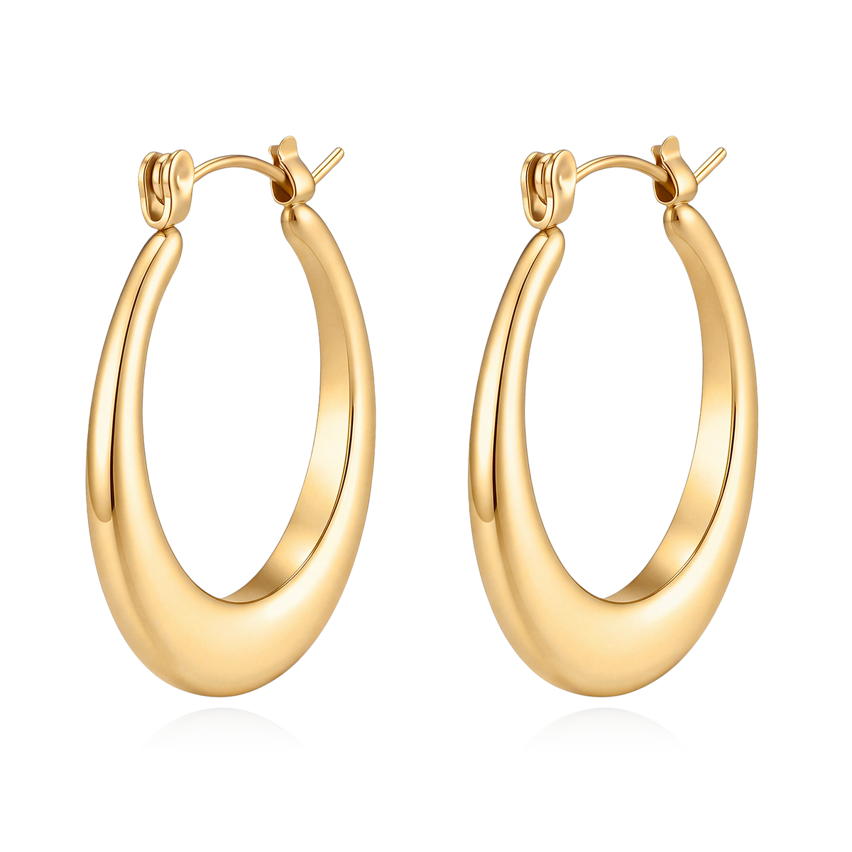 Silhouette Hoop Earrings