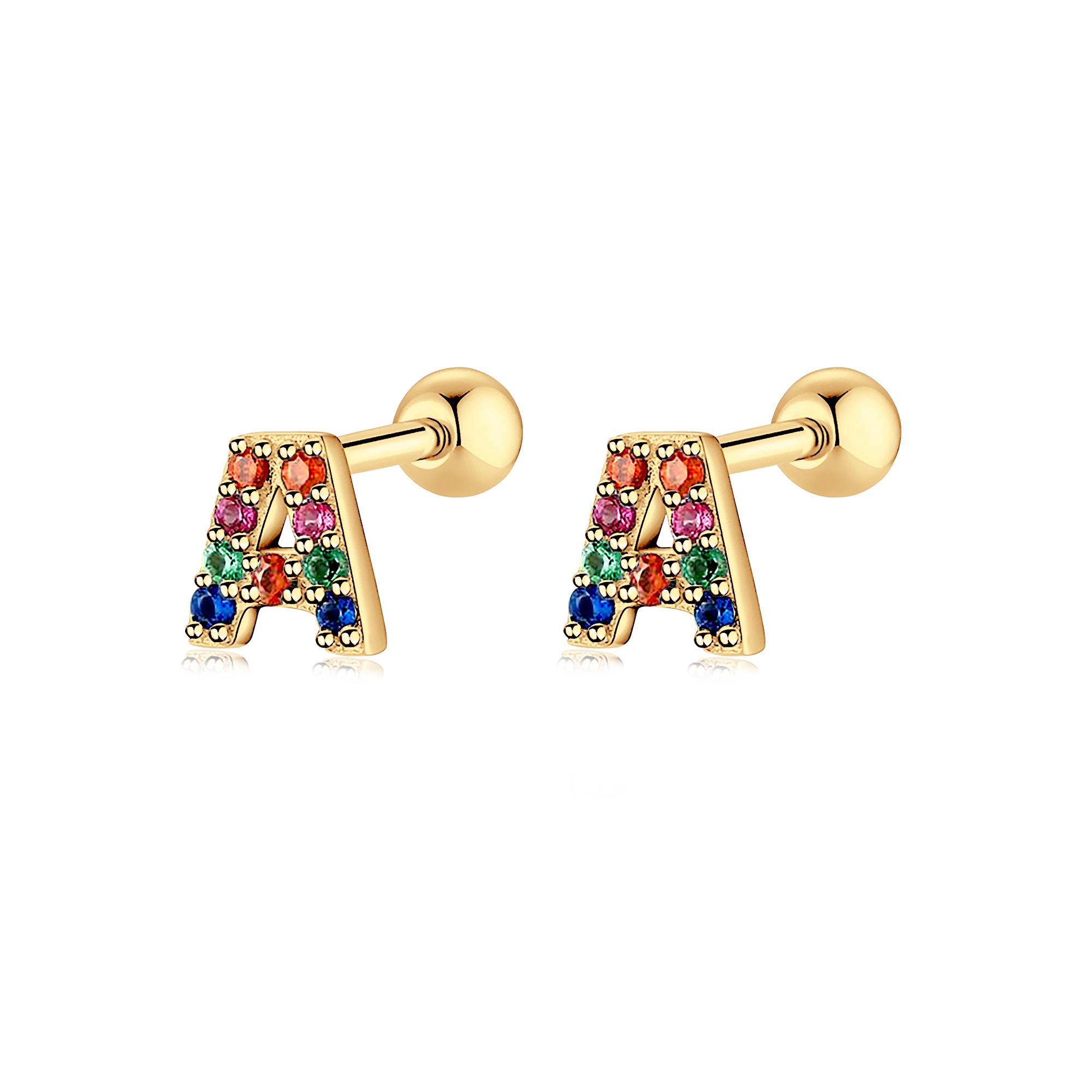 Colour Letters Earrings