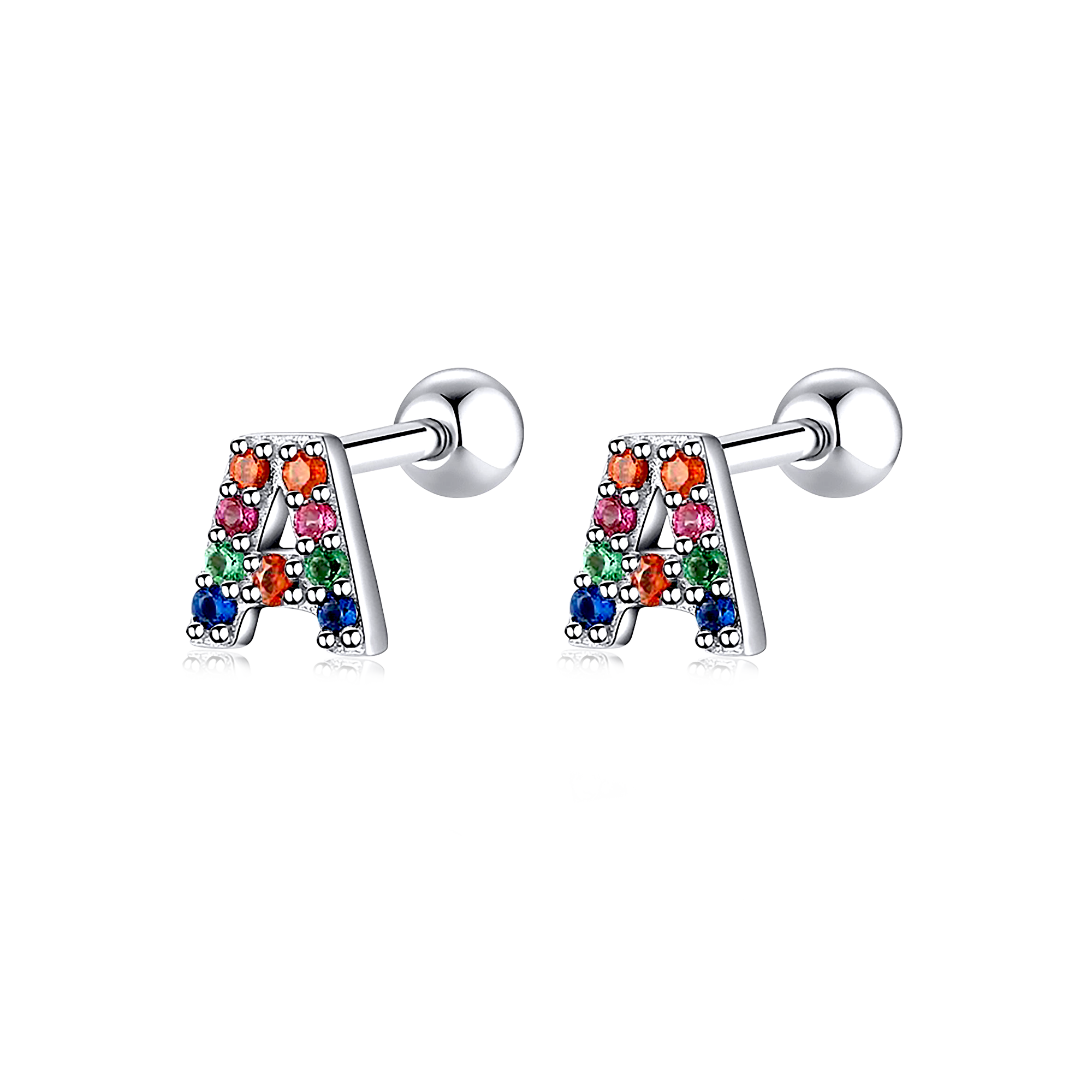 Colour Letters Earrings