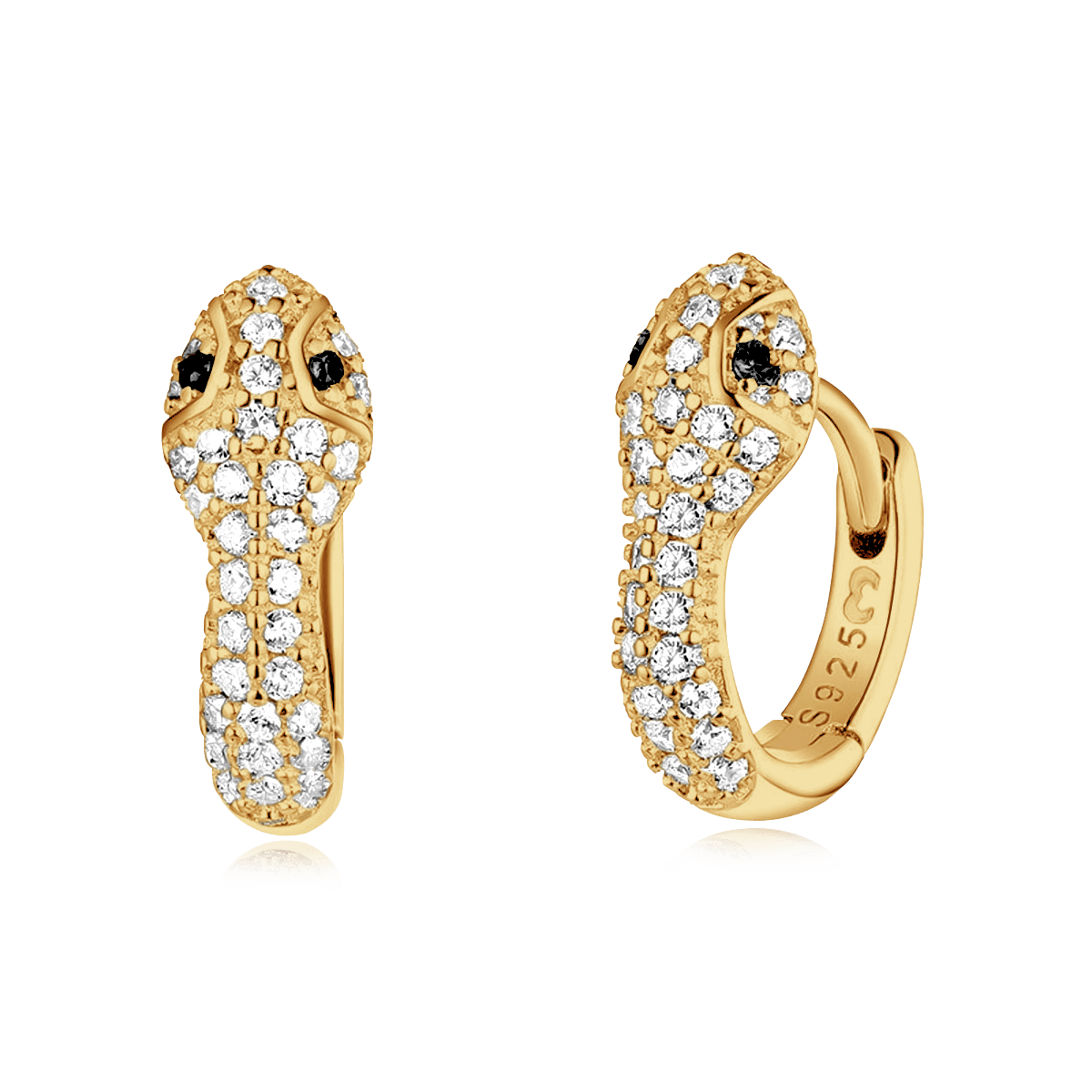 Silver Snake Earrings - SophiaJewels