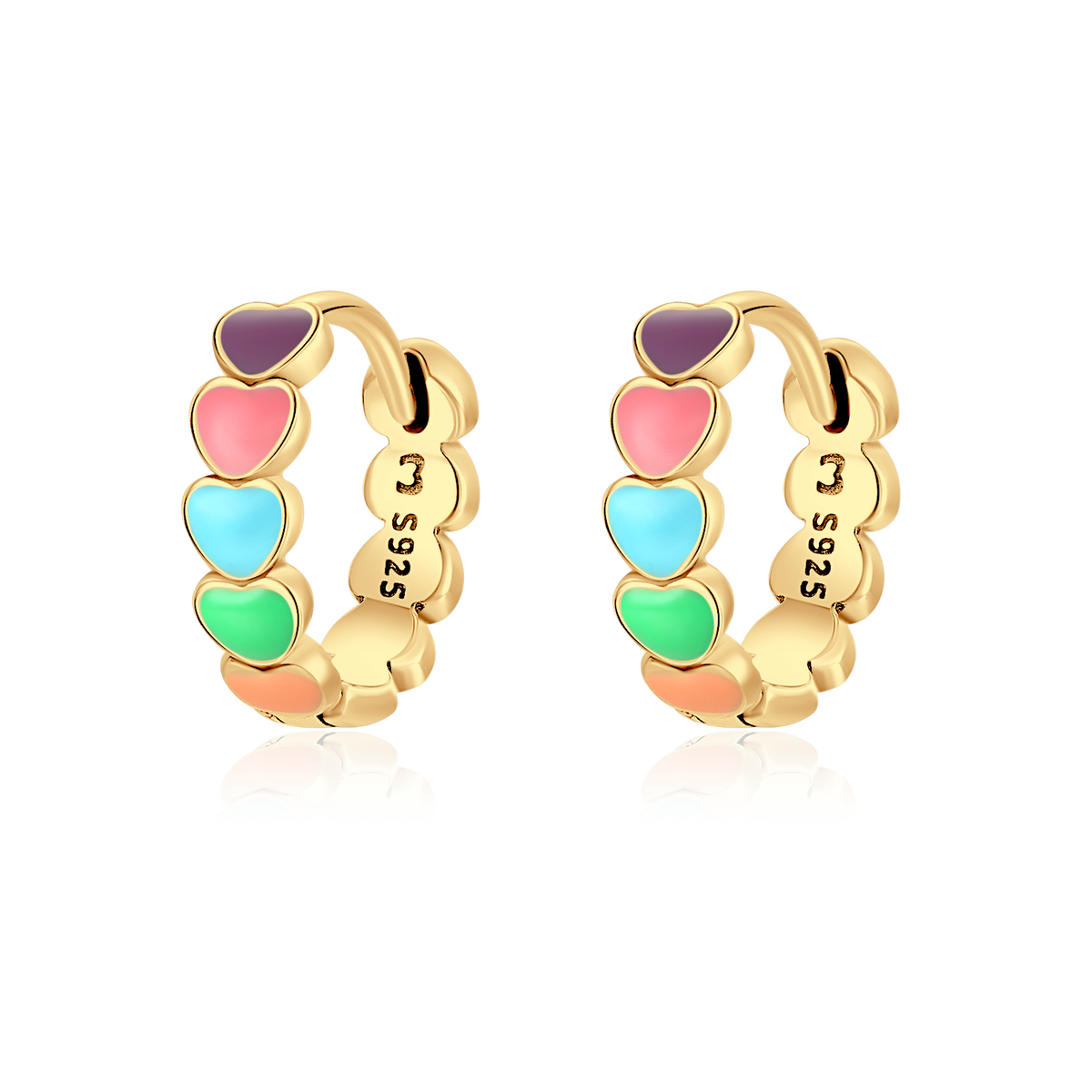Colourful Love Earrings - SophiaJewels