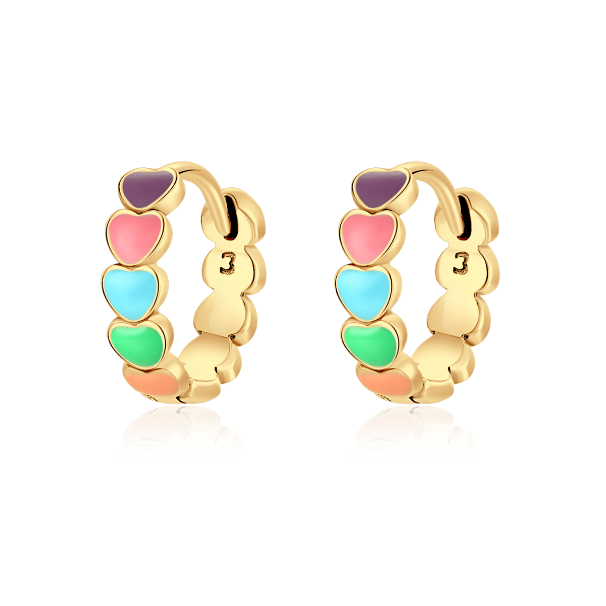 Colourful Love Earrings