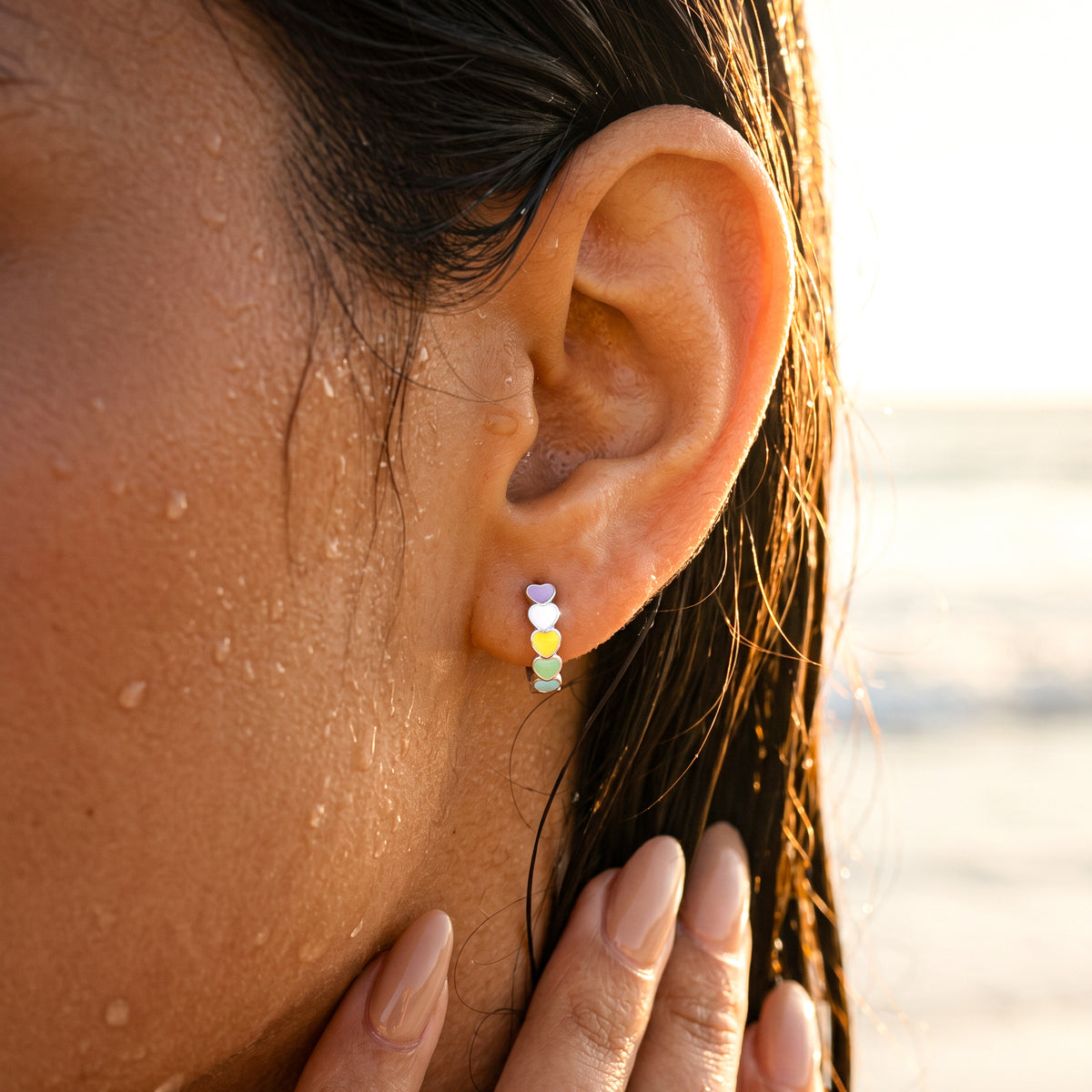 Colourful Love Earrings