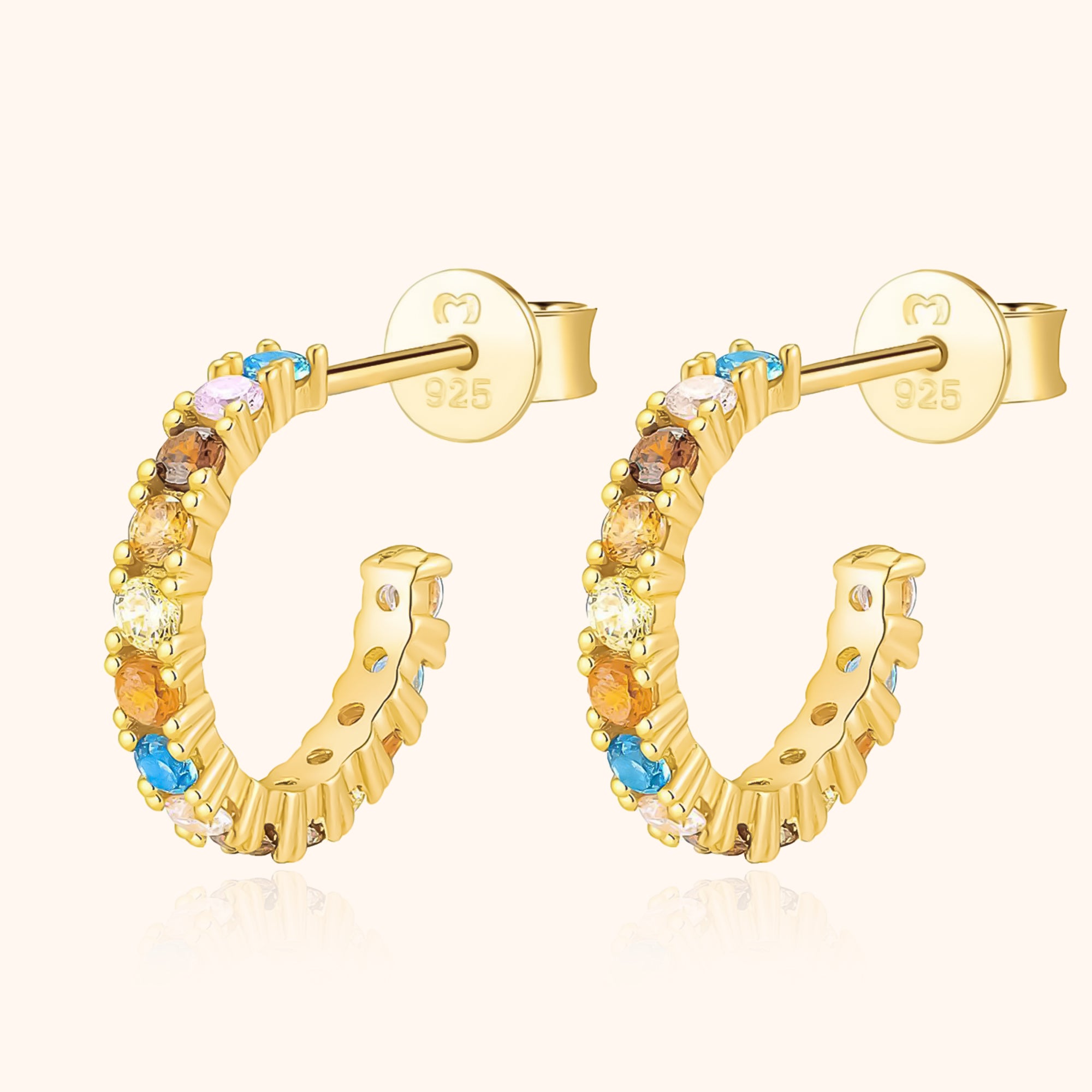 "Half Ring Tropical" Earrings