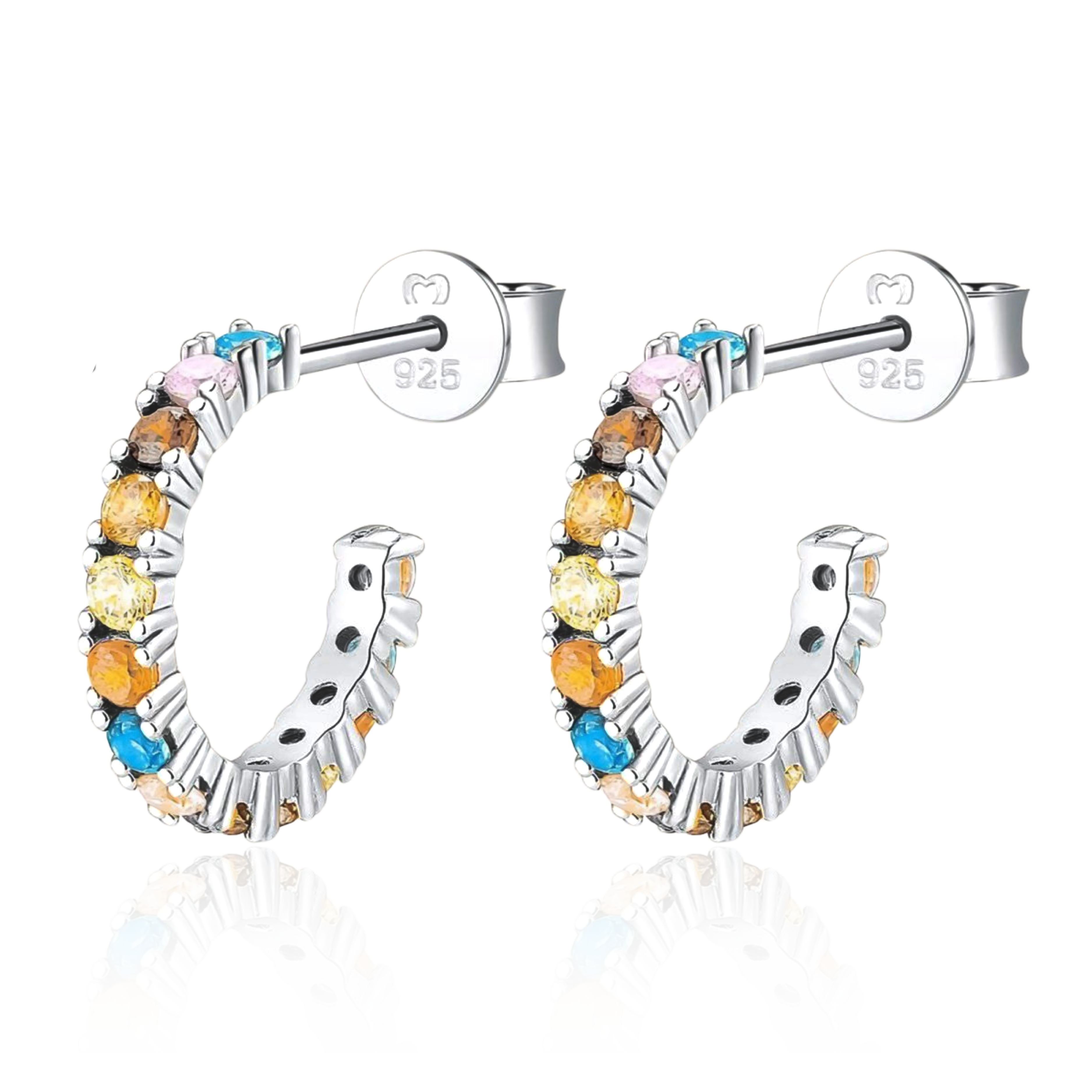 Half Ring Tropical Earrings