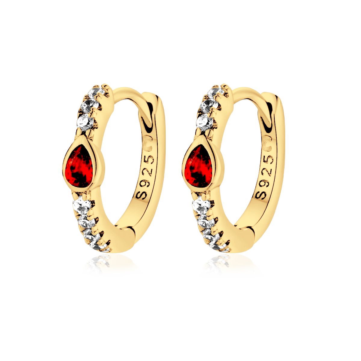 Ruby Red Earrings - SophiaJewels
