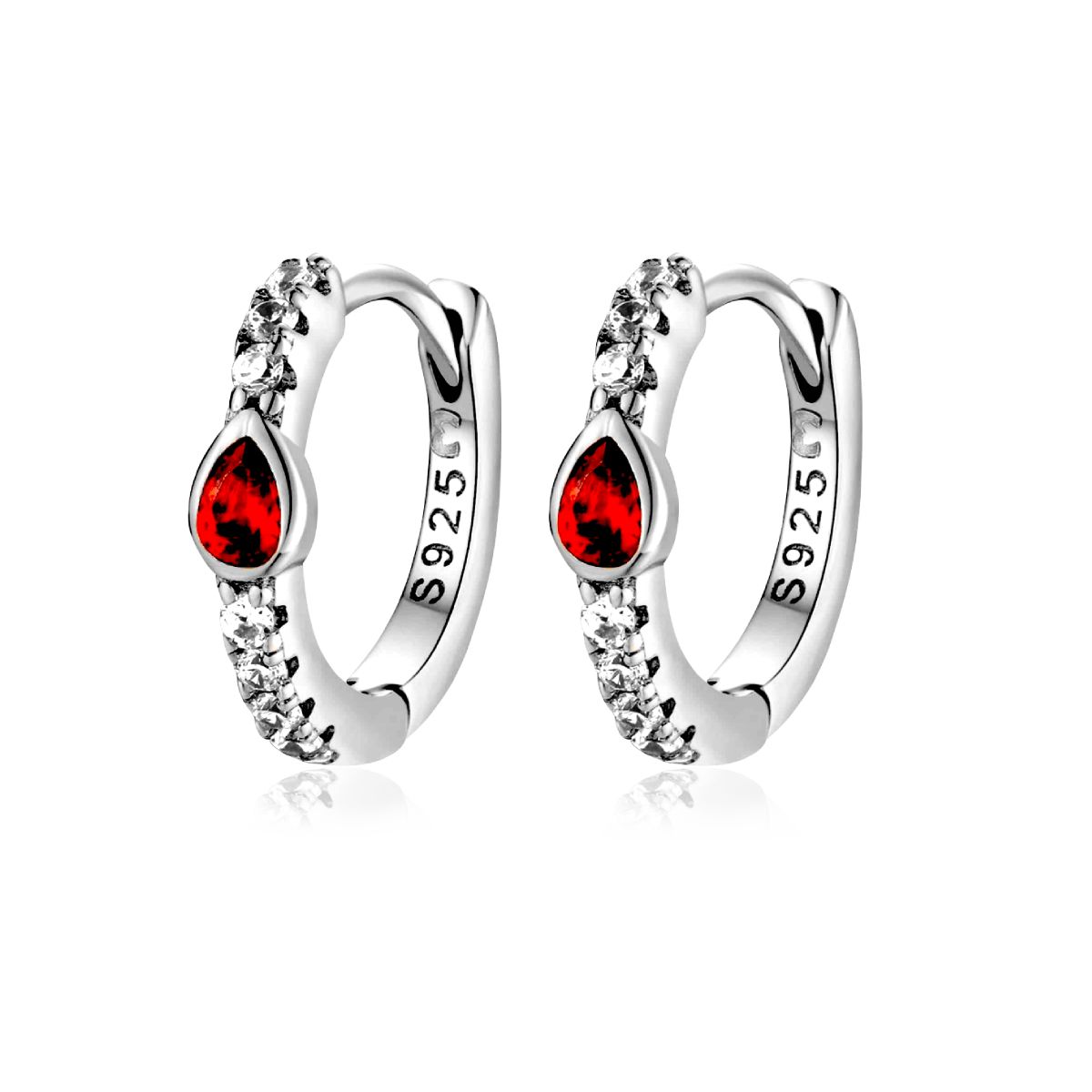 Ruby Red Earrings - SophiaJewels