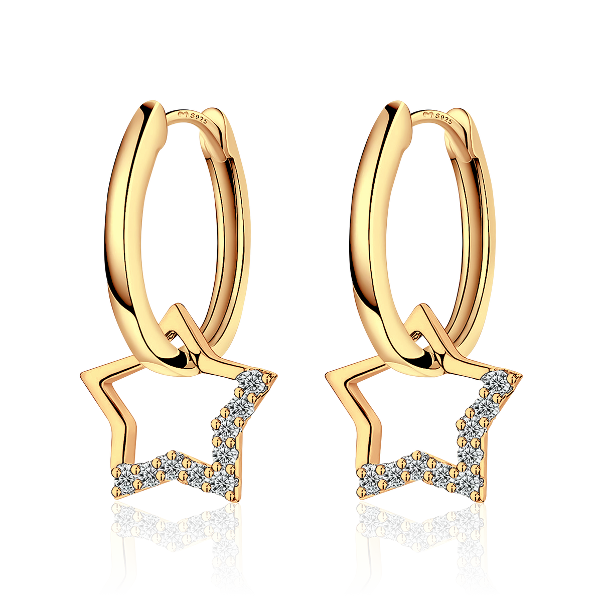 Star Charm Earrings - SophiaJewels