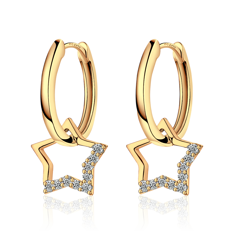 Star Charm Earrings - SophiaJewels
