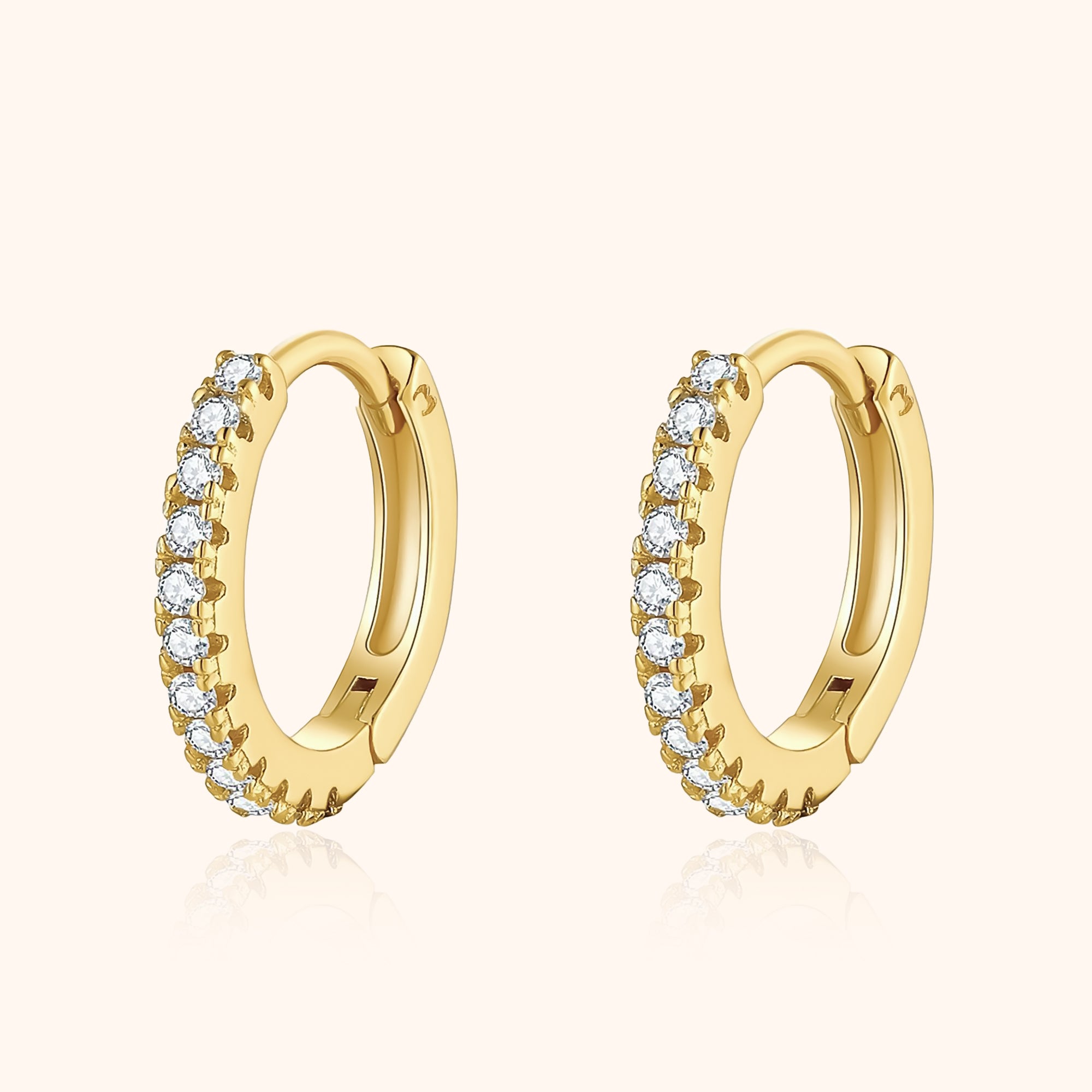 "Zirconia Hoops" Earrings - SophiaJewels