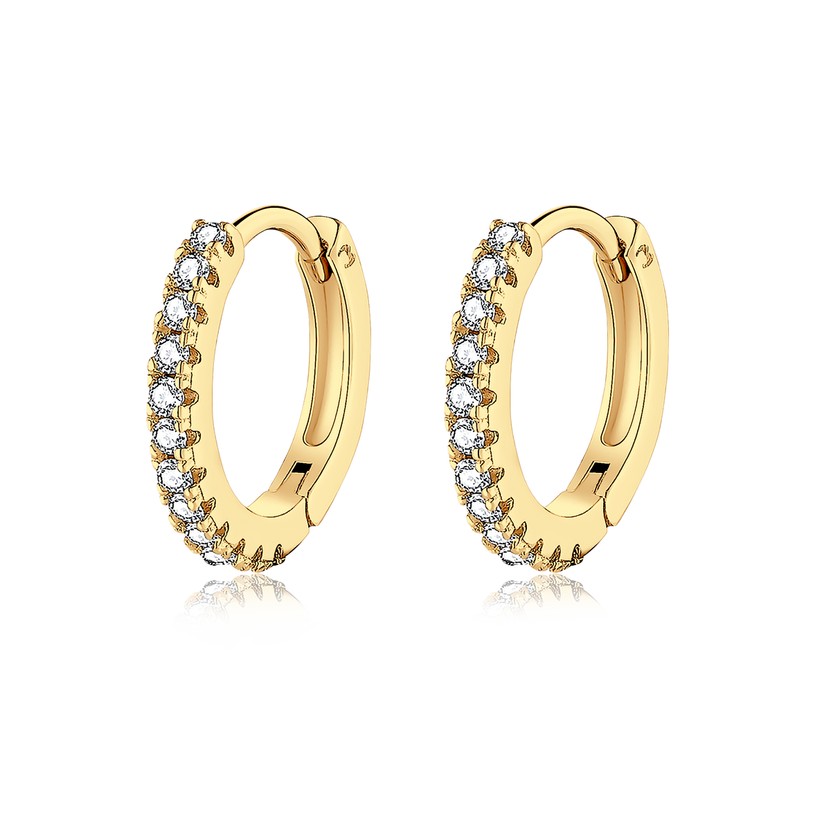 Zirconia Hoops Earrings - SophiaJewels