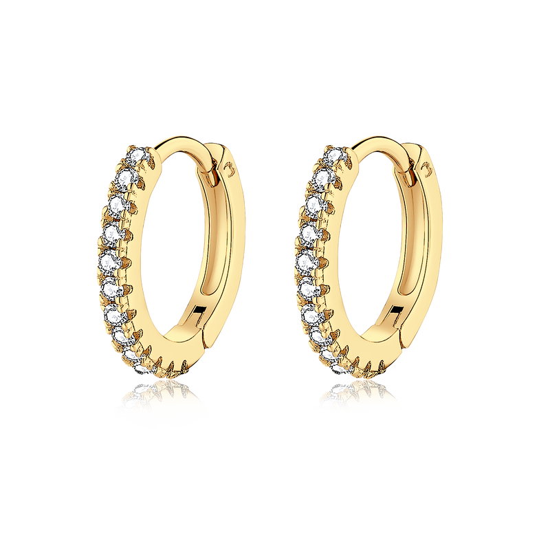 Zirconia Hoops Earrings - SophiaJewels
