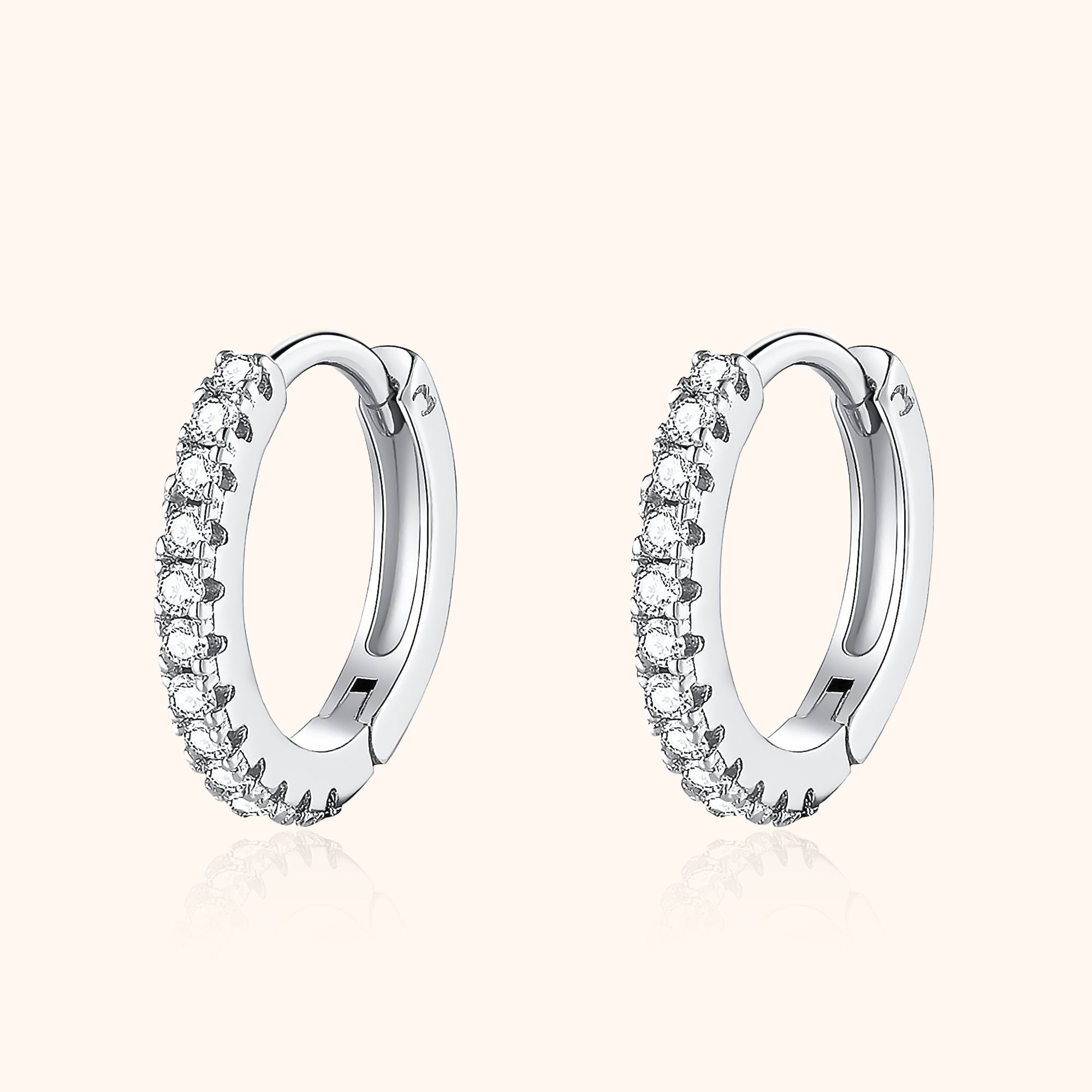 "Zirconia Hoops" Earrings - SophiaJewels