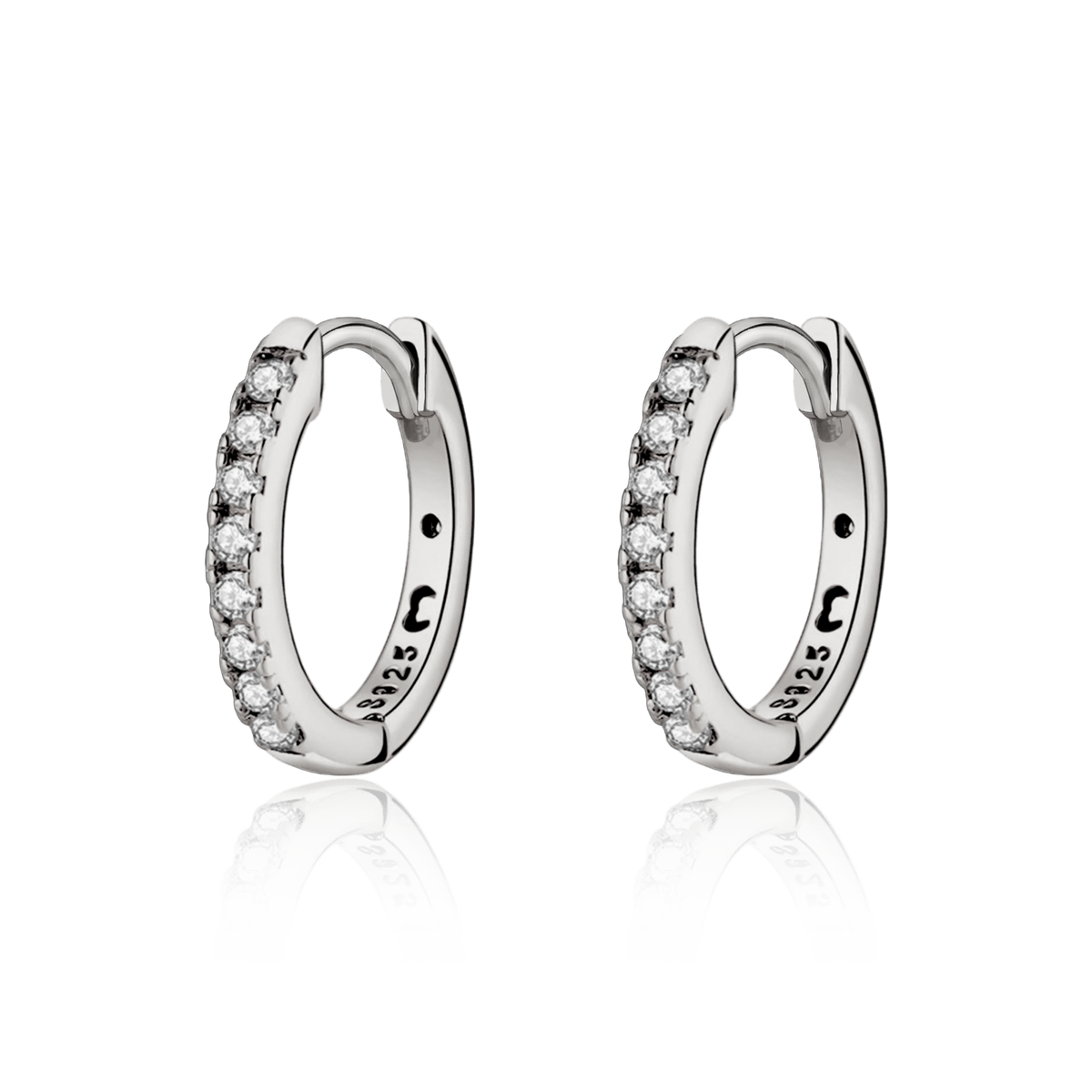 Circle Retro Hoops Earrings