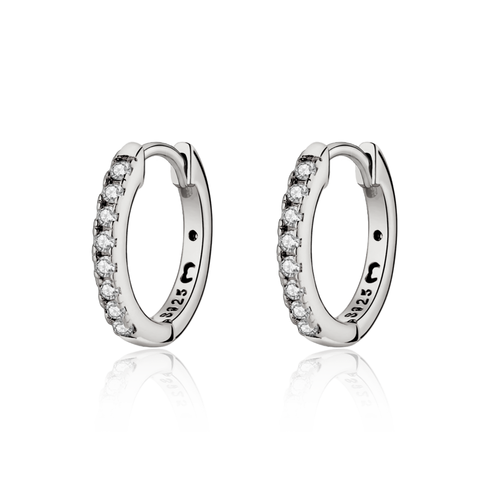 Circle Retro Hoops Earrings