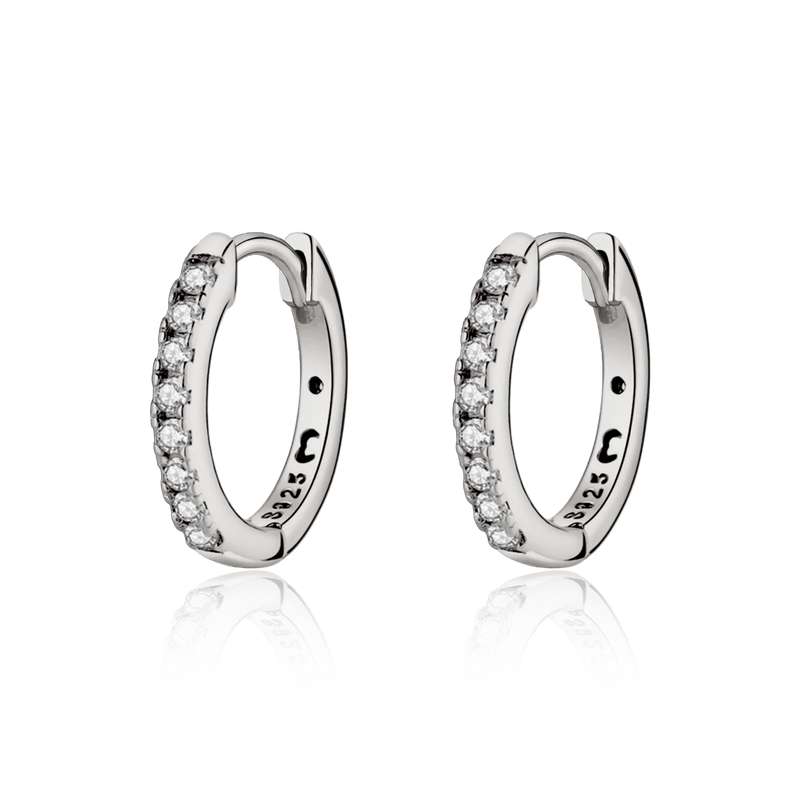 Circle Retro Hoops Earrings