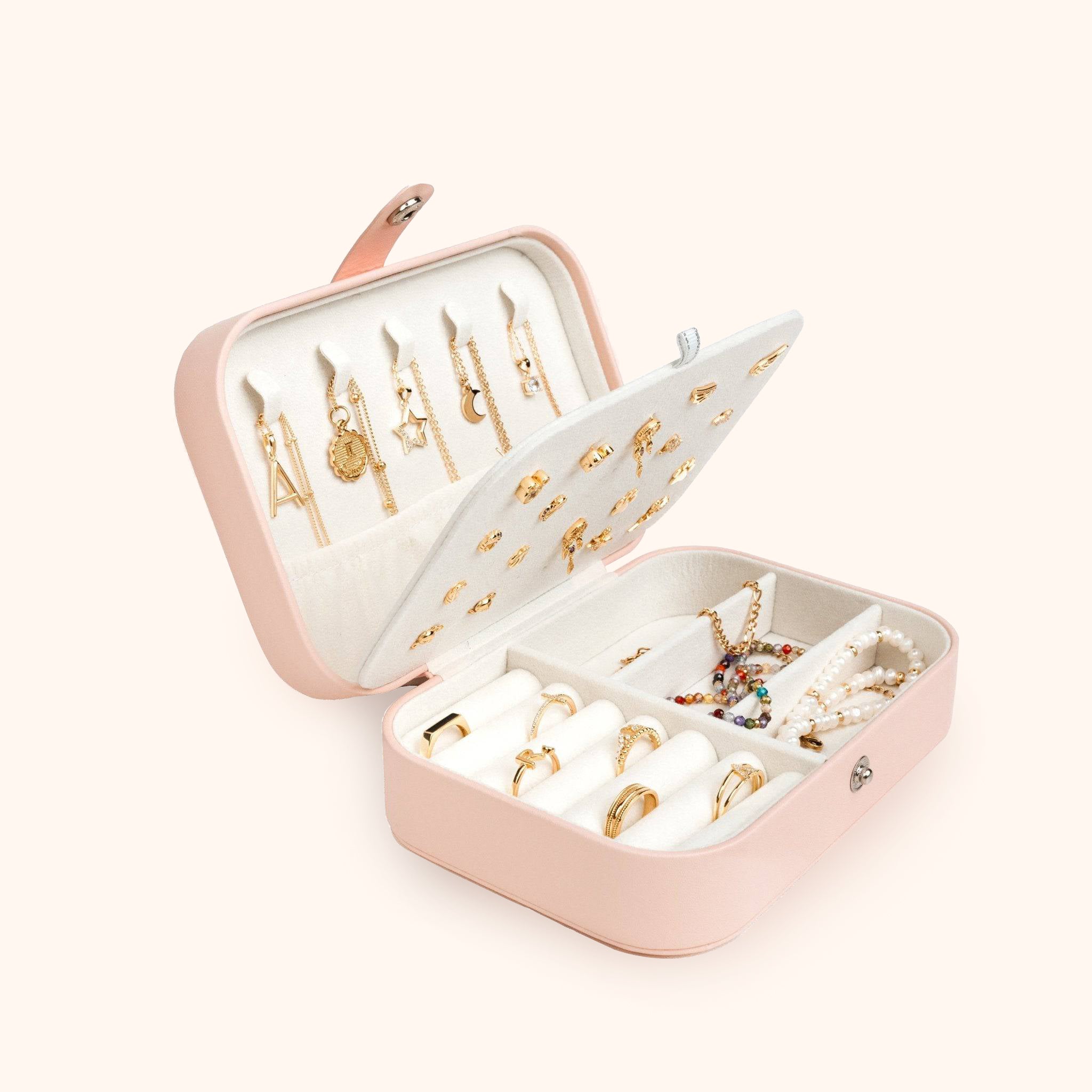 "Le Petit" Jewelry Box ~ Rose/White - SophiaJewels