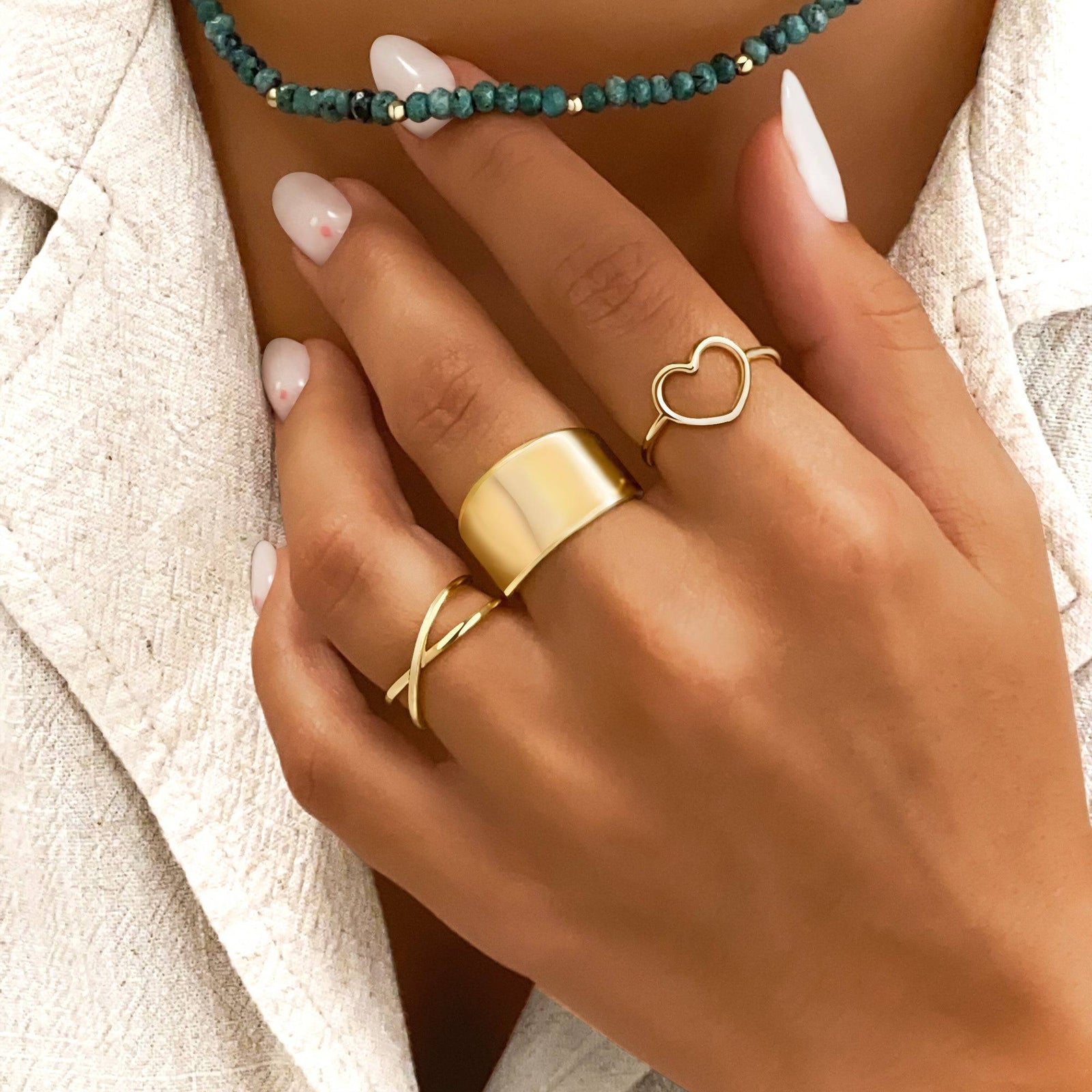"Minimalist Heart" Ring - SophiaJewels