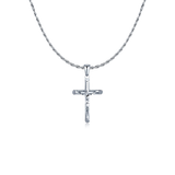Jesus Christ Cross BRAVE Men's Necklace