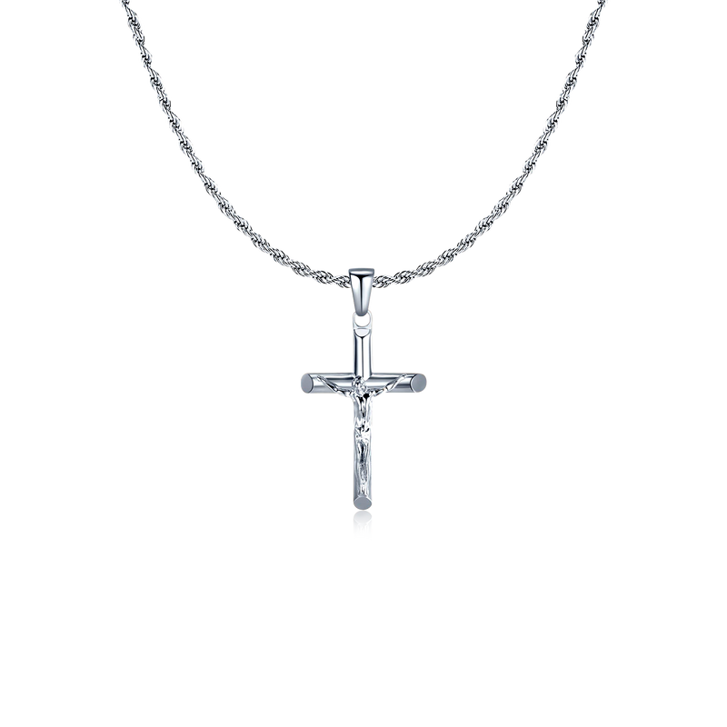 Jesus Christ Cross BRAVE Men's Necklace - SophiaJewels