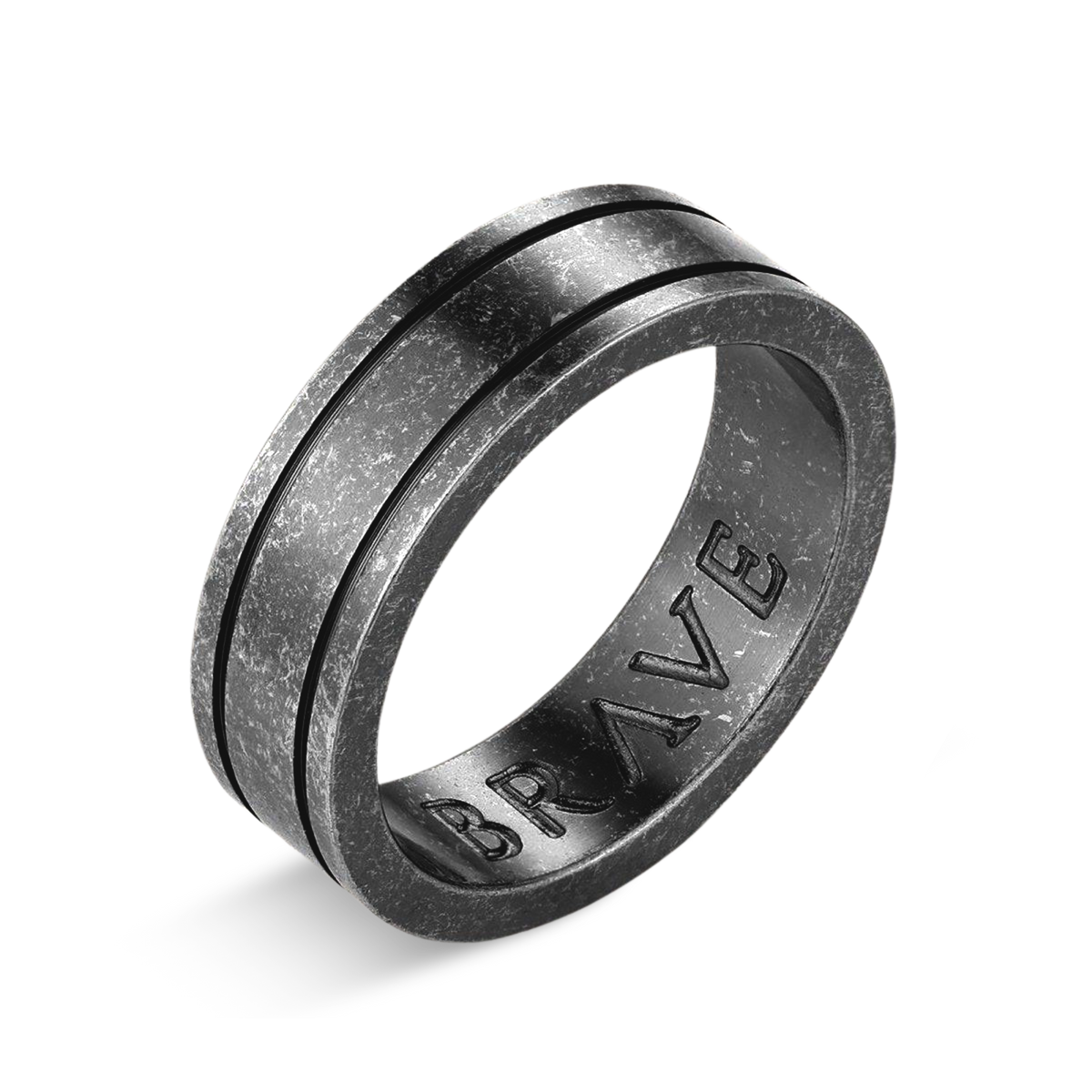 Basalt BRAVE Men's Ring - SophiaJewels