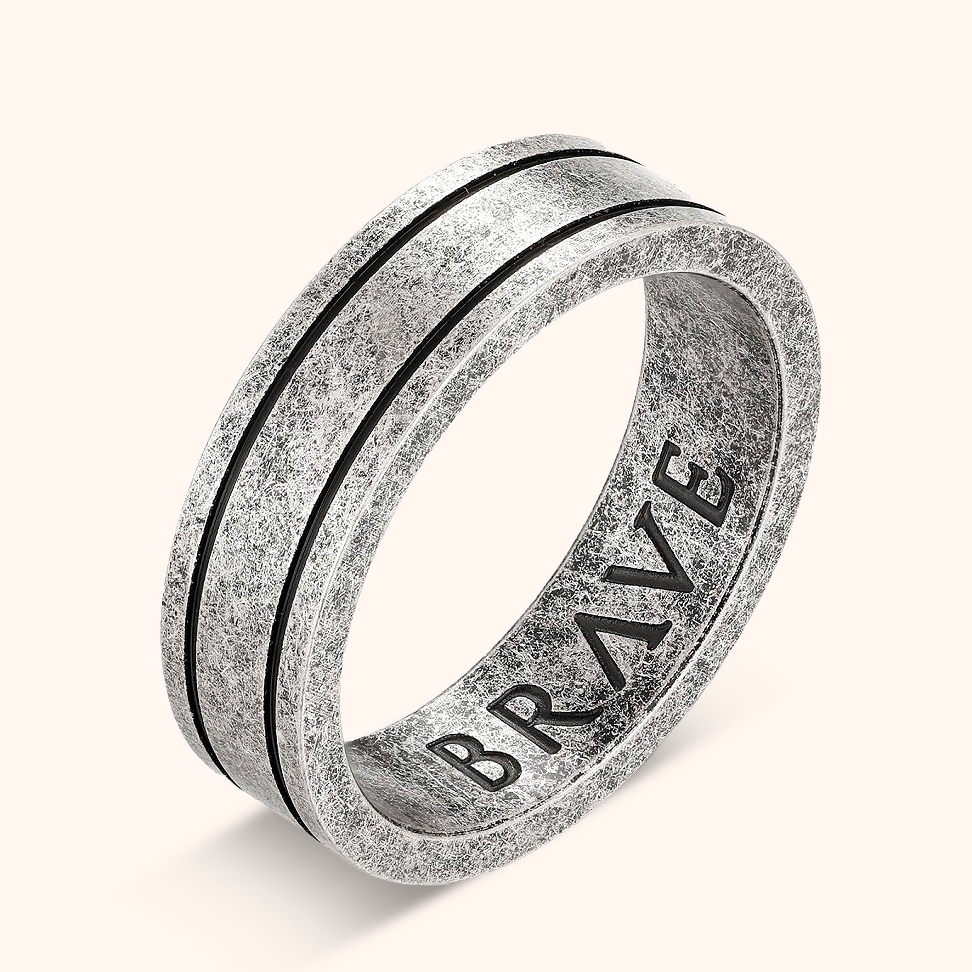 "Basalt" BRAVE Men's Ring - SophiaJewels