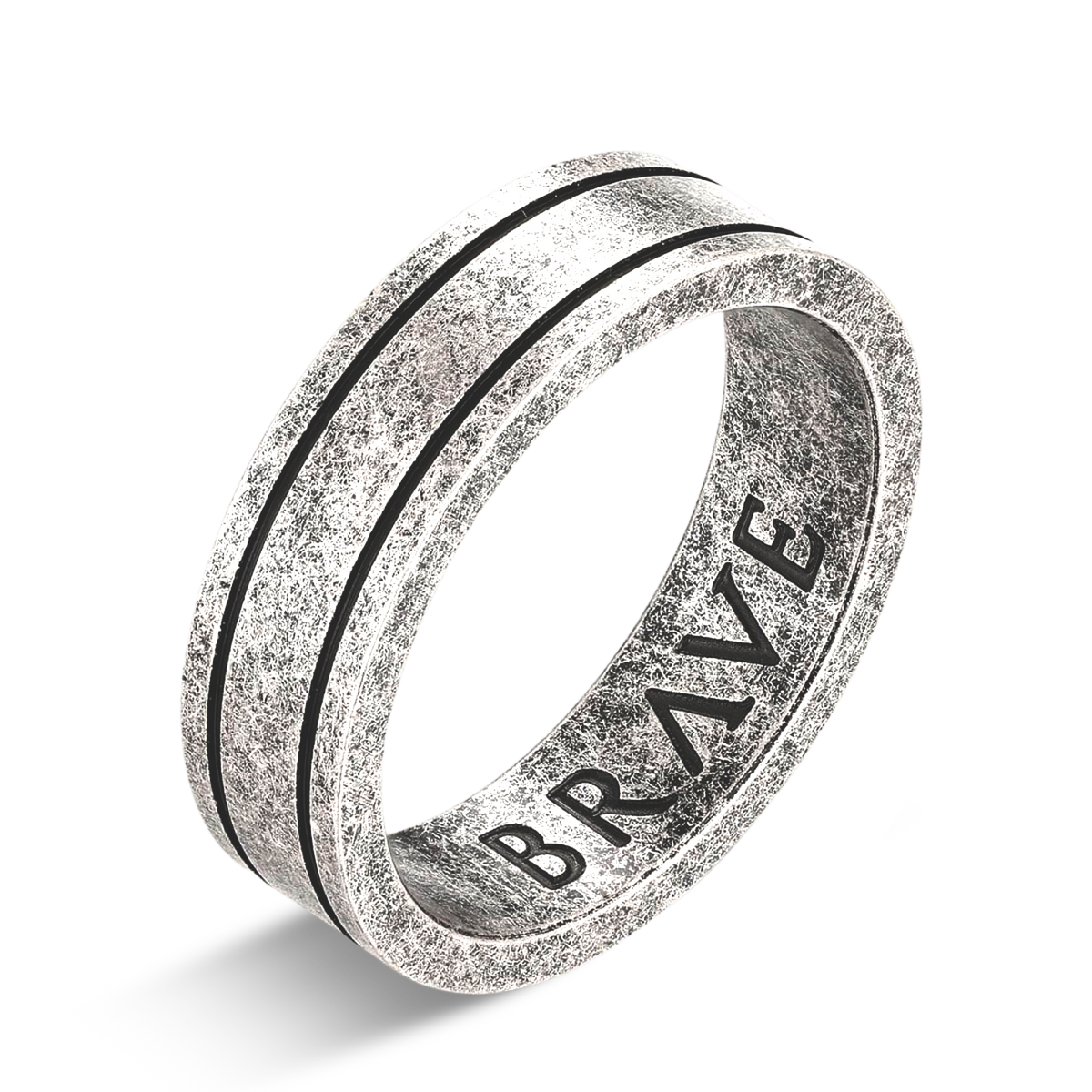 Basalt BRAVE Men's Ring - SophiaJewels
