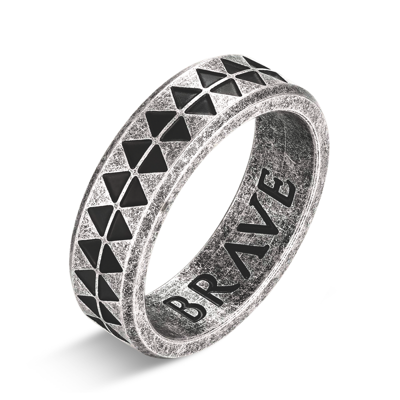 Tribal BRAVE Men's Ring - SophiaJewels