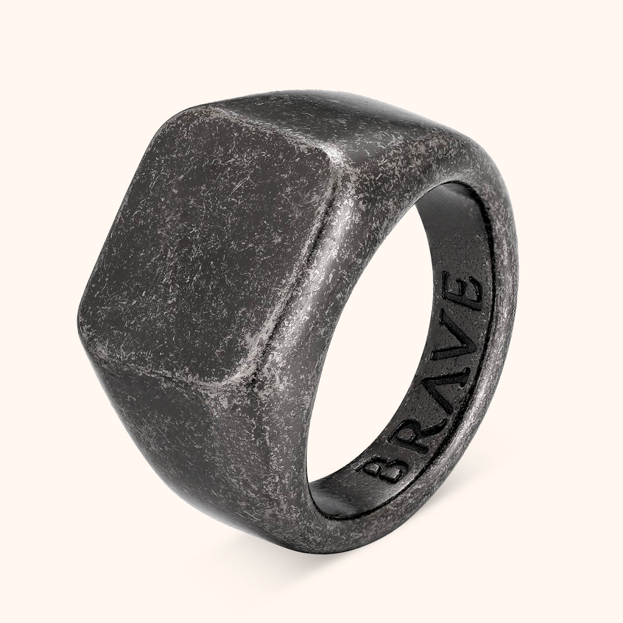 "Square Stone" BRAVE Men's Ring - SophiaJewels