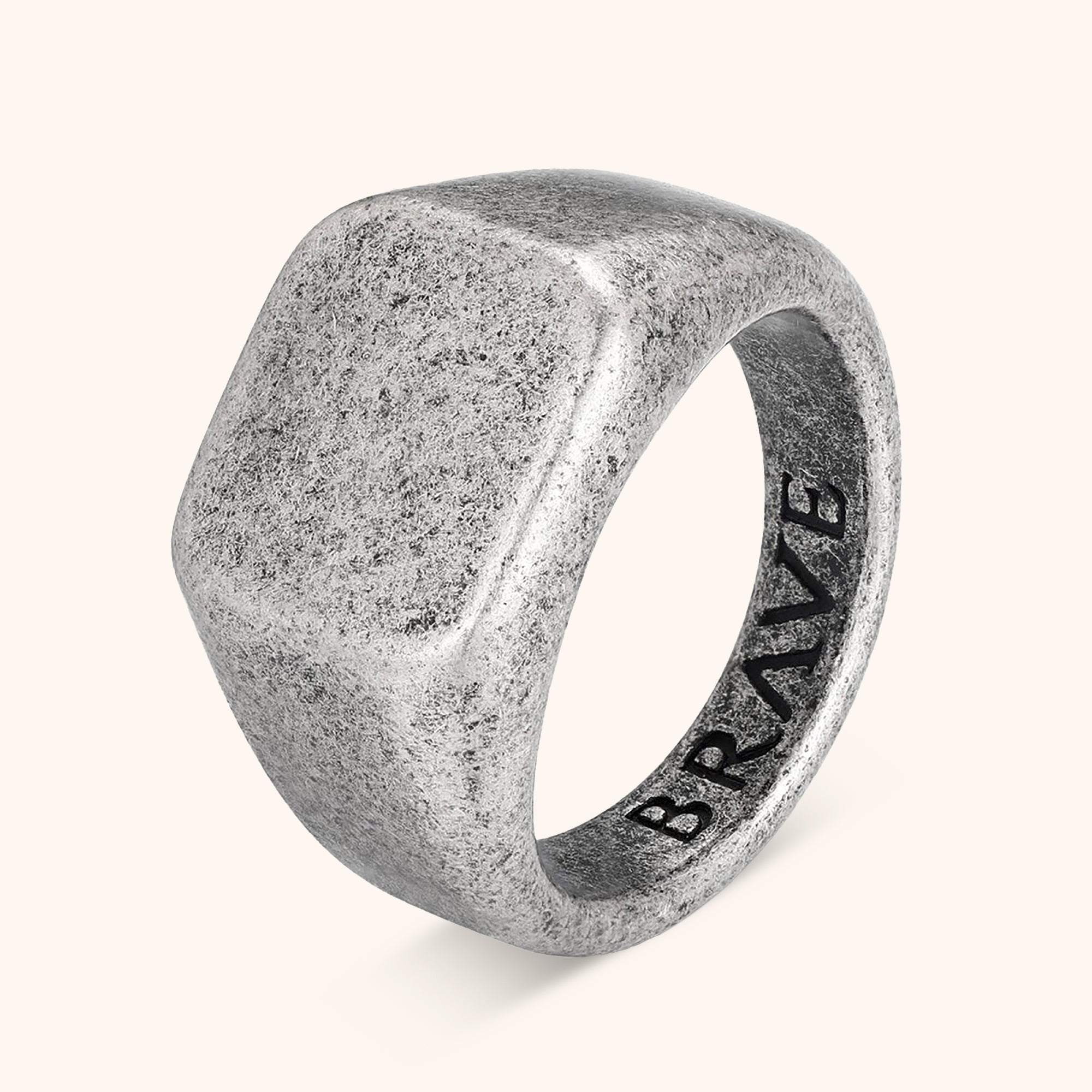 "Square Stone" BRAVE Men's Ring - SophiaJewels