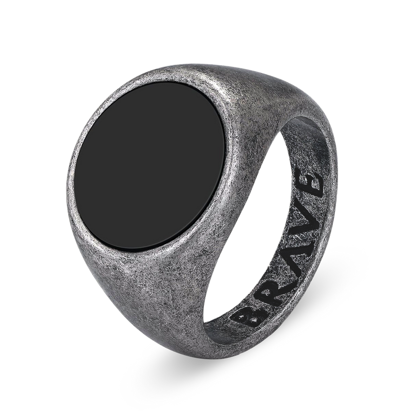 Globular BRAVE Men's Ring - SophiaJewels