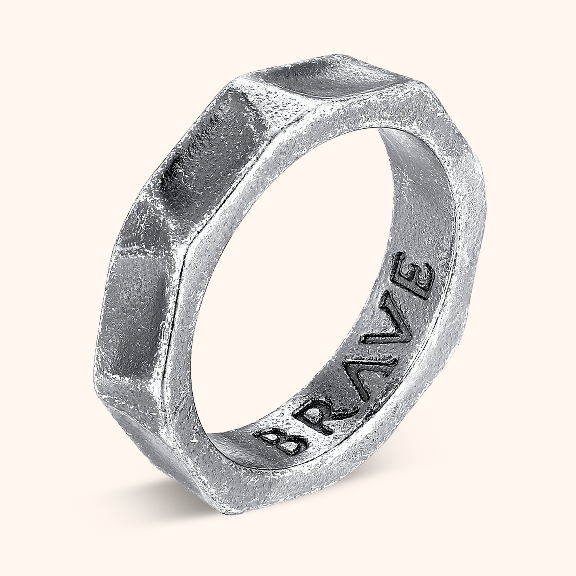 "Chrome" BRAVE Men's Ring - SophiaJewels